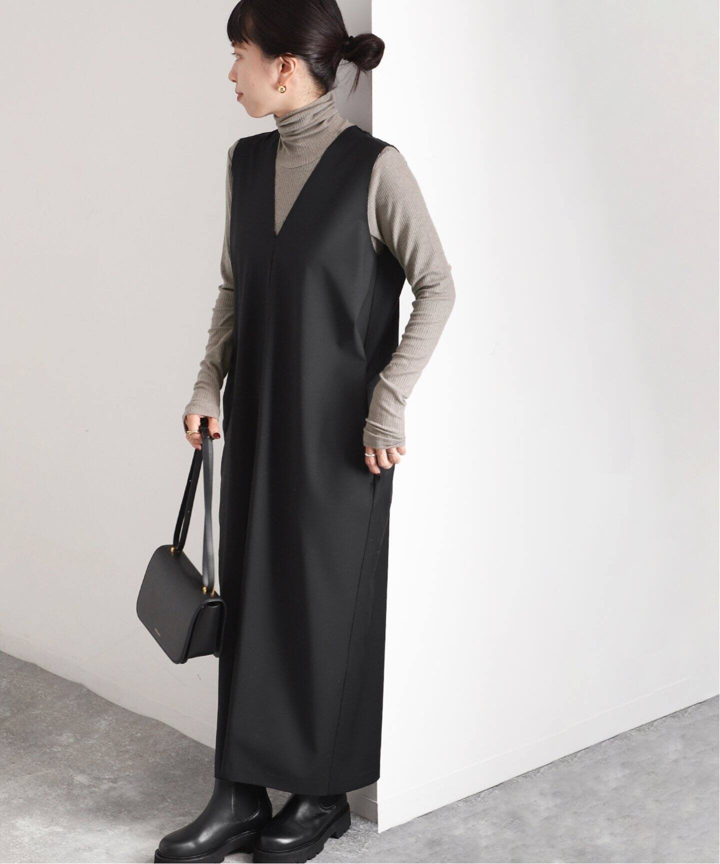 ロングVネックワンピース（ワンピース）｜VERMEIL par iena  