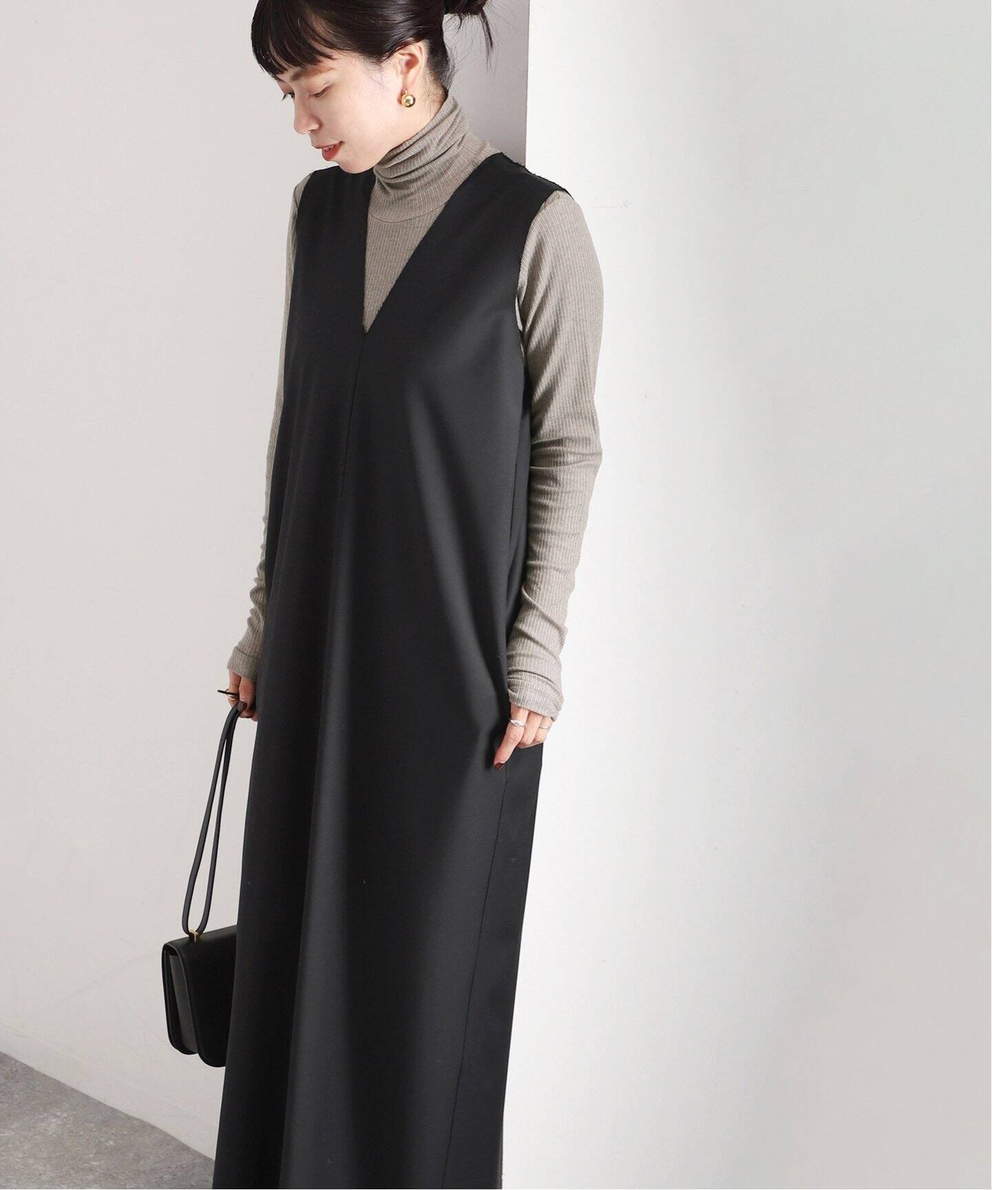 ロングVネックワンピース（ワンピース）｜VERMEIL par iena 