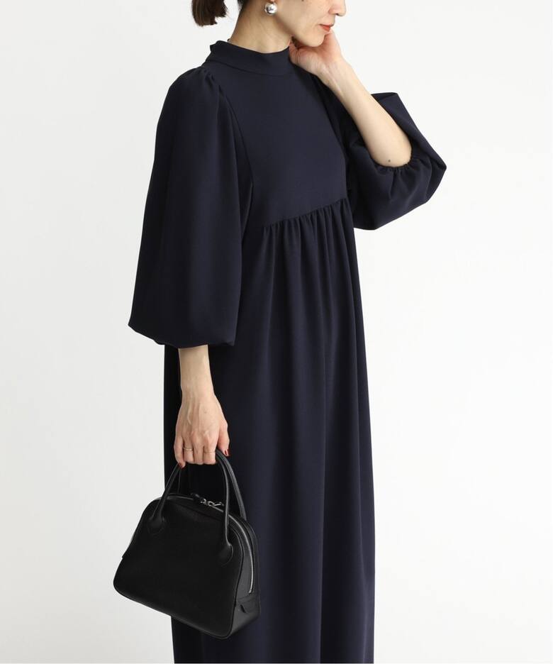 追加》アセテートバックサテンジョーゼットワンピース（ワンピース  