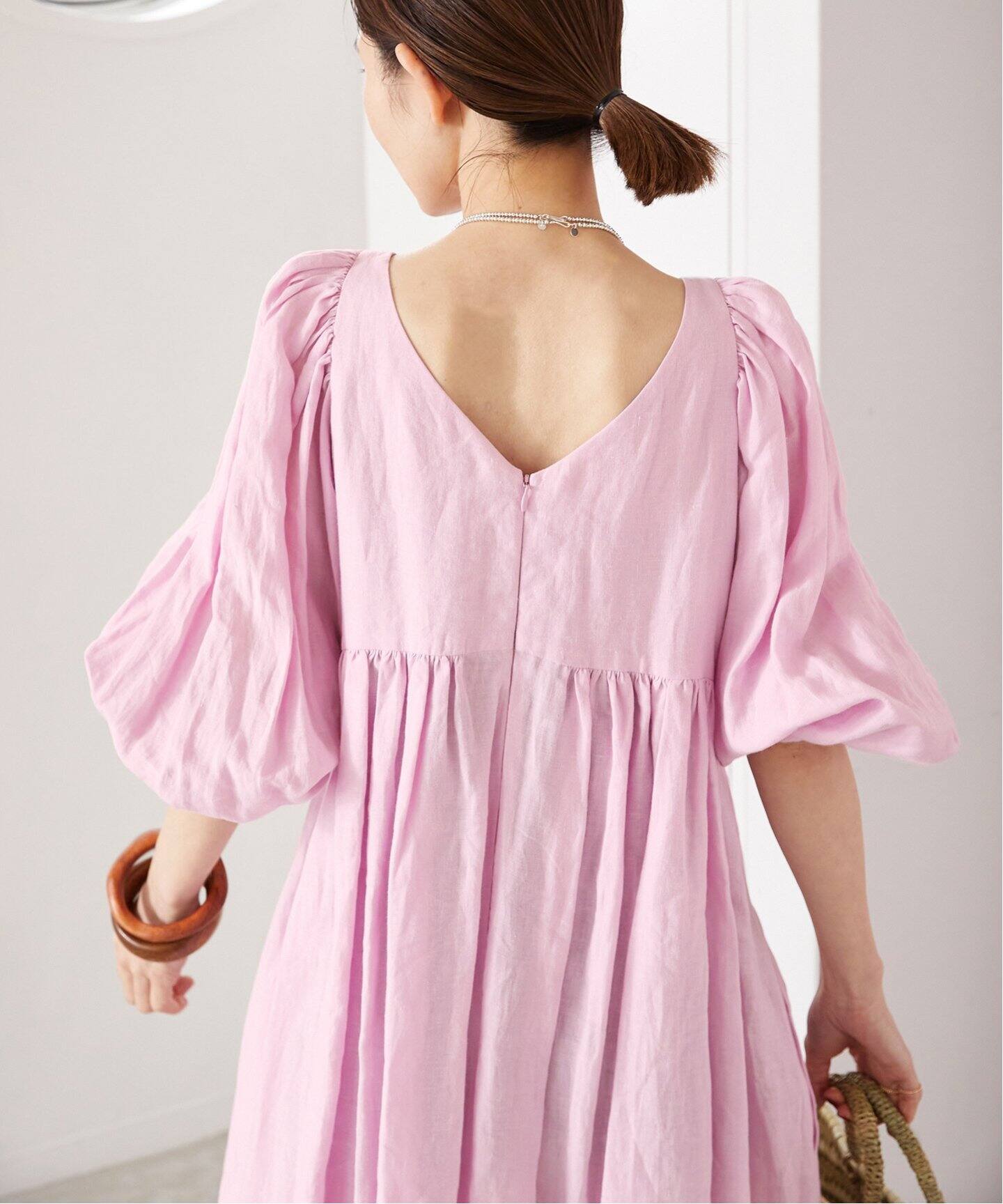 追加》ベルギーリネンワンピース（ワンピース）｜VERMEIL par iena  