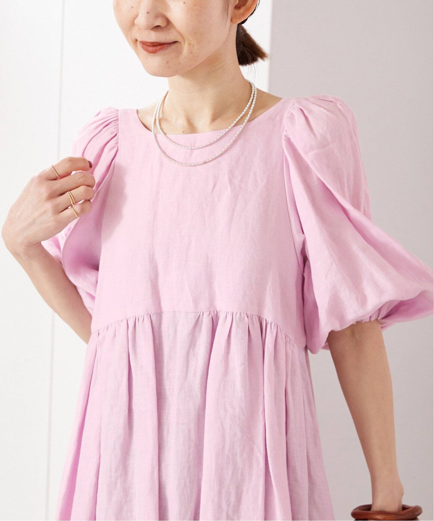 追加》ベルギーリネンワンピース（ワンピース）｜VERMEIL par iena  