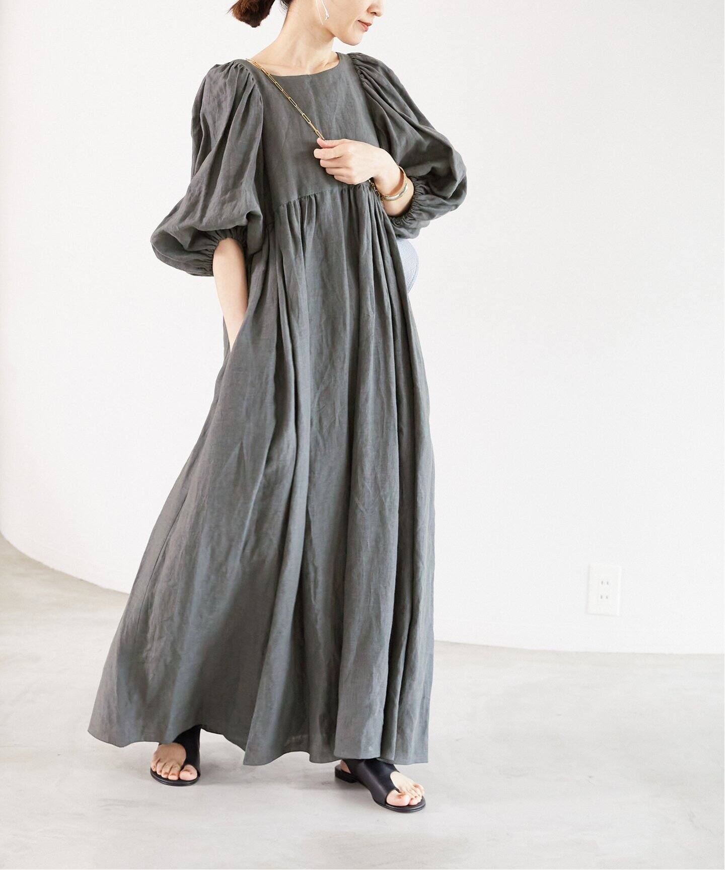 追加》ベルギーリネンワンピース（ワンピース）｜VERMEIL par iena  