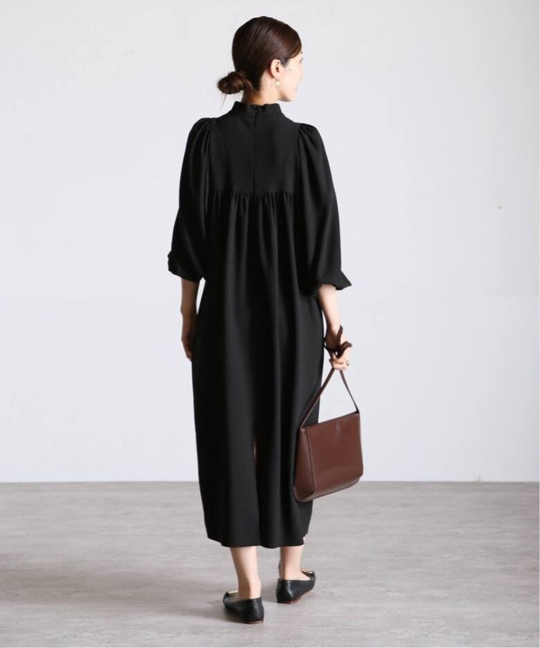 追加》アセテートバックサテンジョーゼットワンピース（ワンピース  