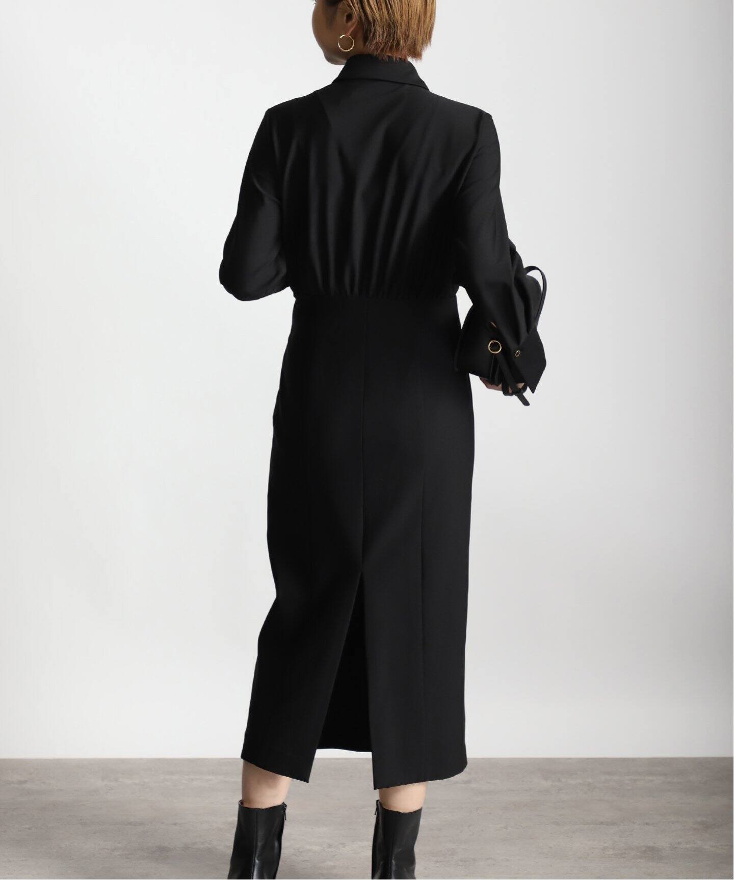 Room no.8 BLACK/ルームエイトブラック】AIR JRSY SHIRTS DRESS  