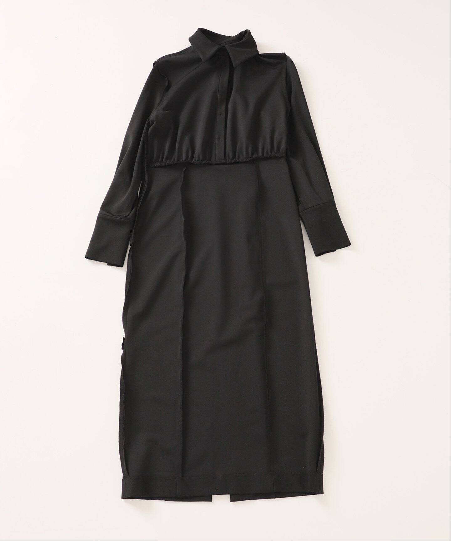 Room no.8 BLACK/ルームエイトブラック】AIR JRSY SHIRTS DRESS  