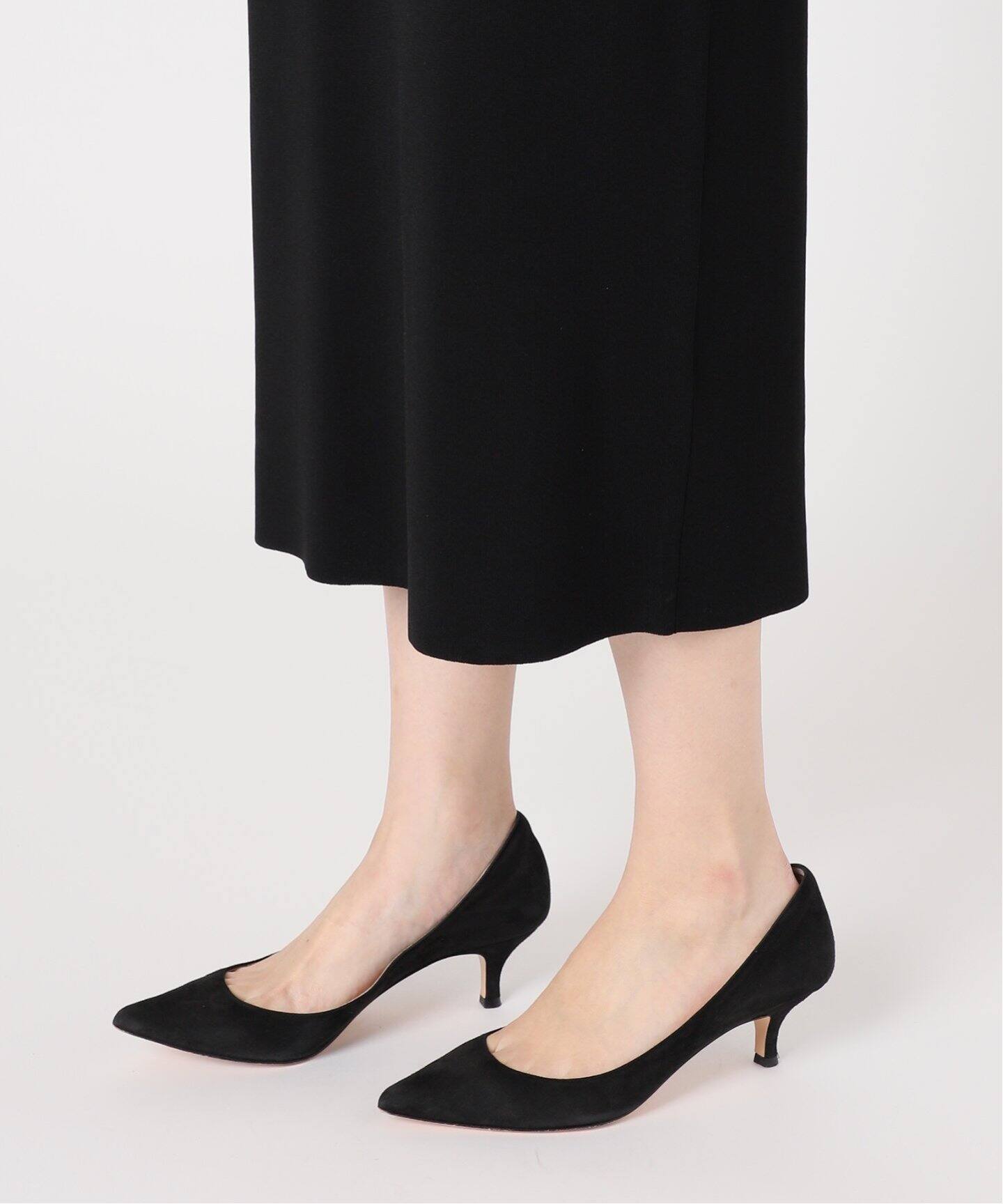 Room no.8 BLACK/ルームエイトブラック】NEEDLE BI-COLLAR DRESS  