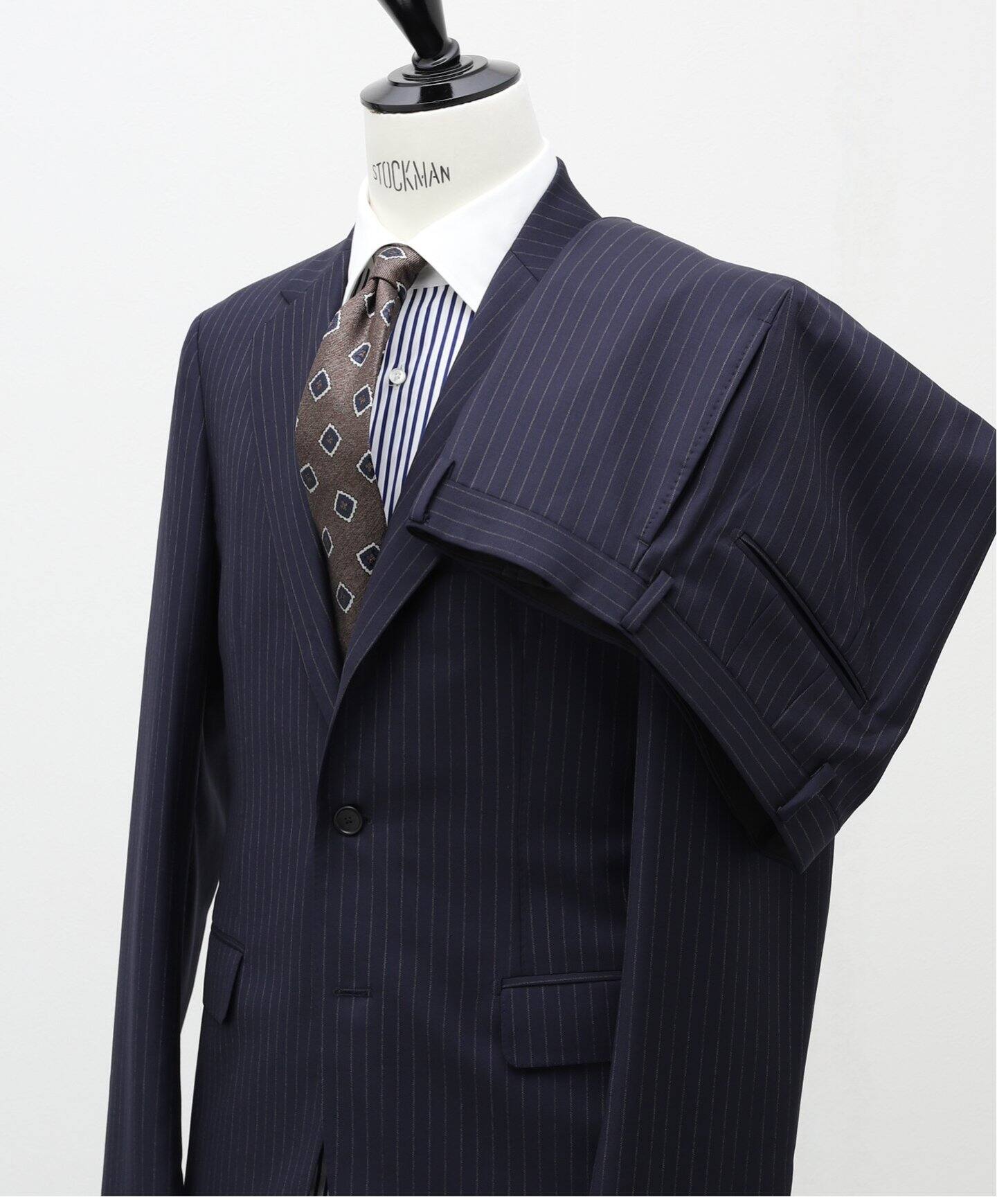 CANONICO / カノニコ】CFT 3ボタン ストライプ（スーツ・セットアップ 