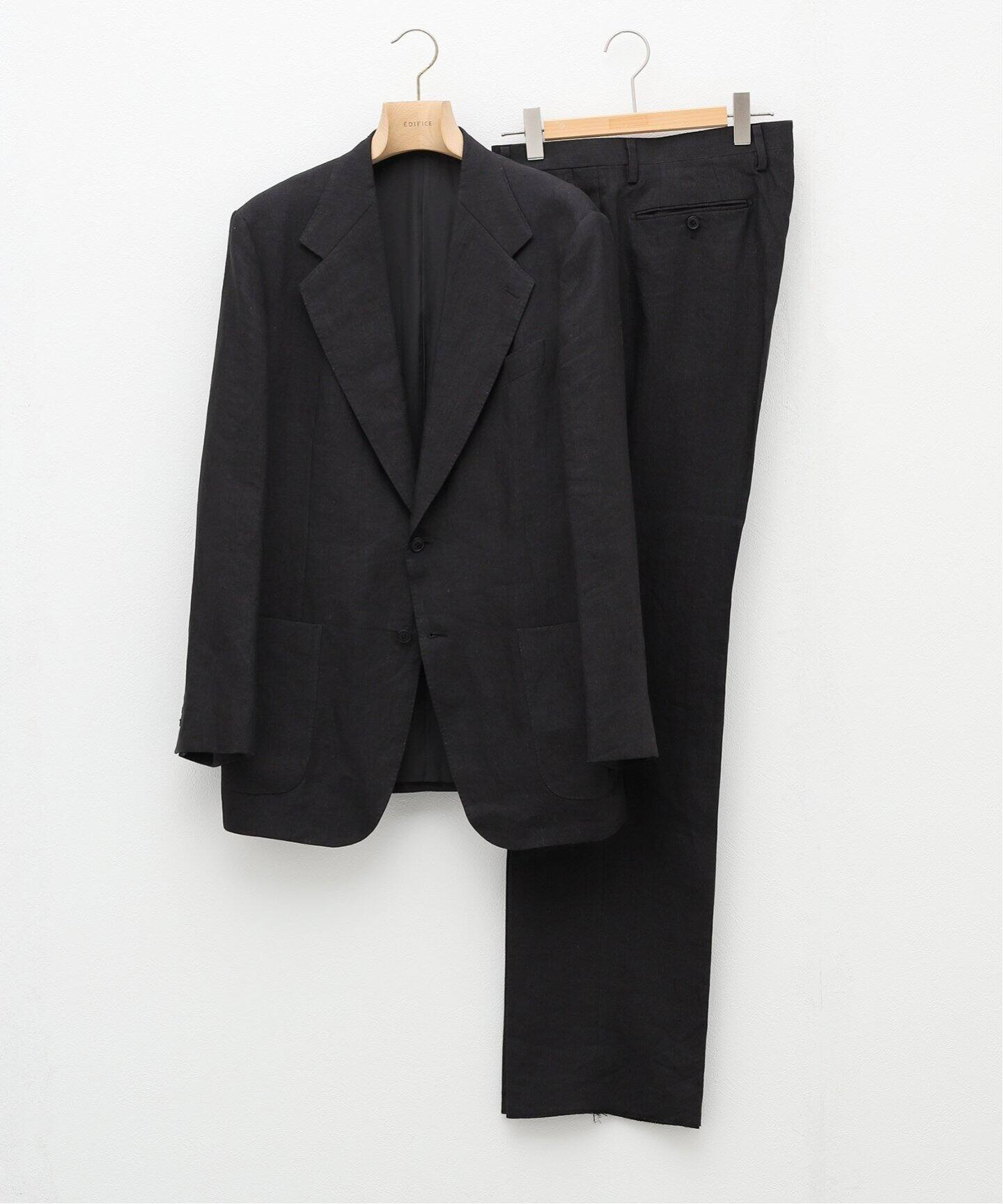 美品】comoli セットアップ スーツ リネン シルク混 サイズ3 グレー 