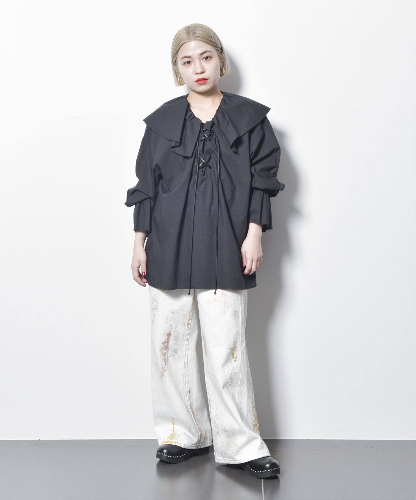 LACE-UP SMOCK：ブラウス（シャツ／ブラウス）｜CITYSHOP（シティ 