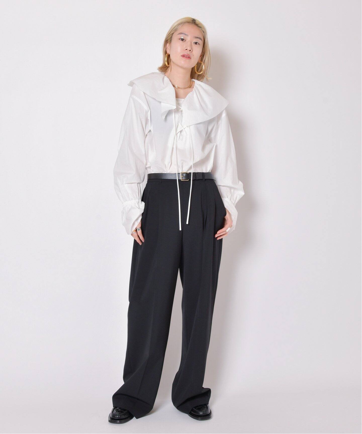 LACE-UP SMOCK：ブラウス（シャツ／ブラウス）｜CITYSHOP（シティ 