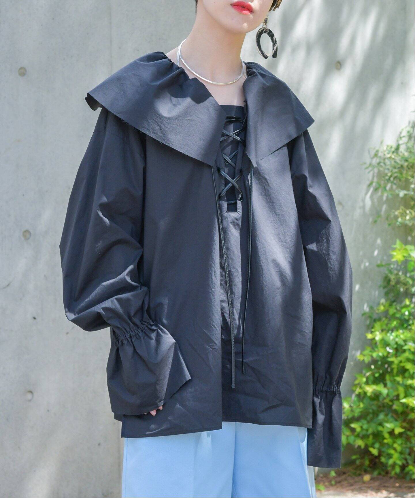 LACE-UP SMOCK：ブラウス（シャツ／ブラウス）｜CITYSHOP（シティ 