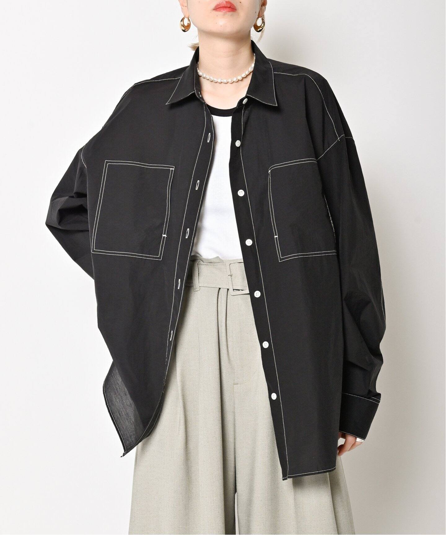 WASHER TAFFETA シャツ（シャツ／ブラウス）｜CITYSHOP（シティ 