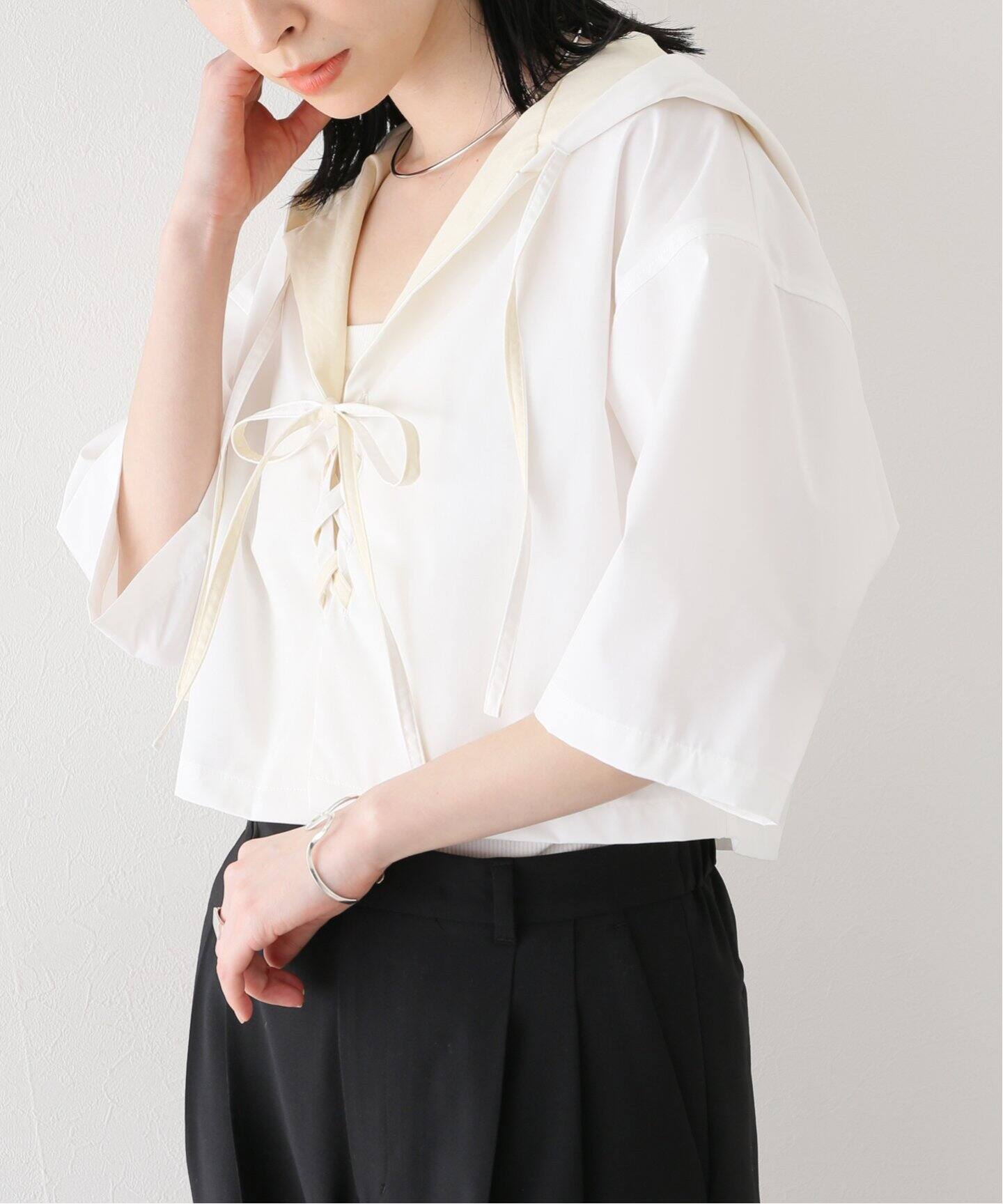MIOSMOKEY/ミオズモーキー】HOODIE シャツ（シャツ／ブラウス 