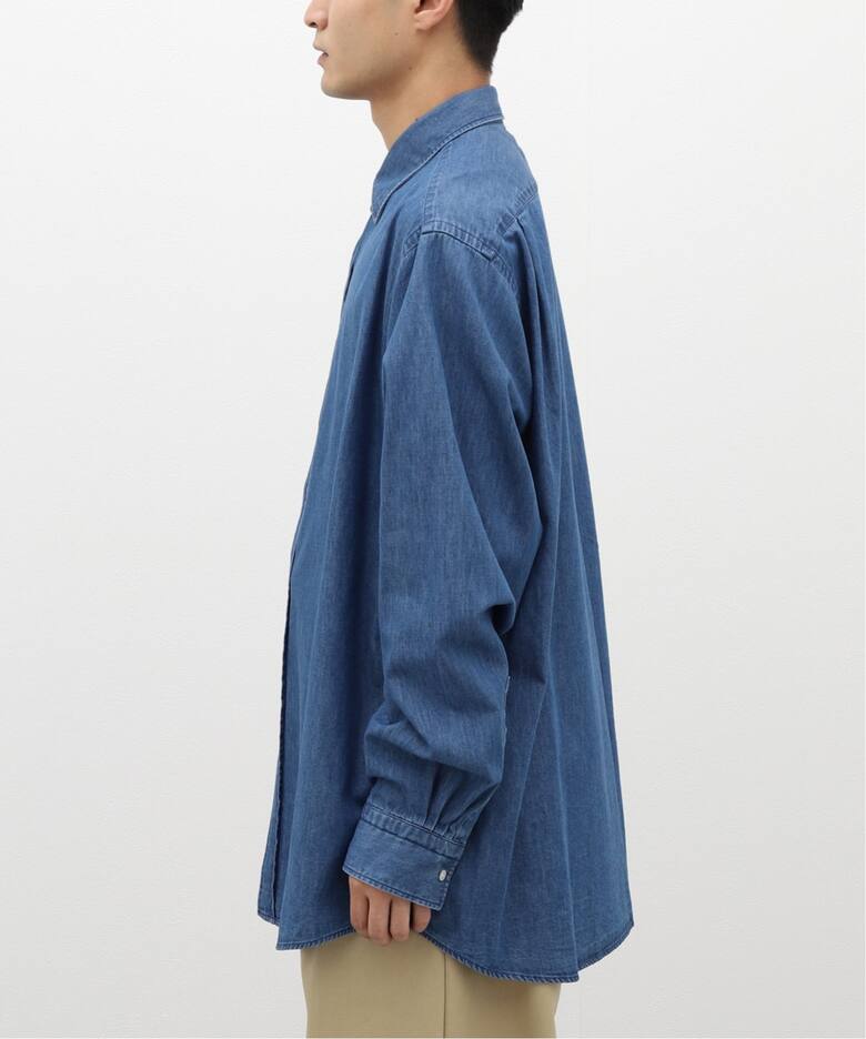 A.PRESSE/アプレッセ】Washed Denim Shirt（シャツ／ブラウス）｜L 