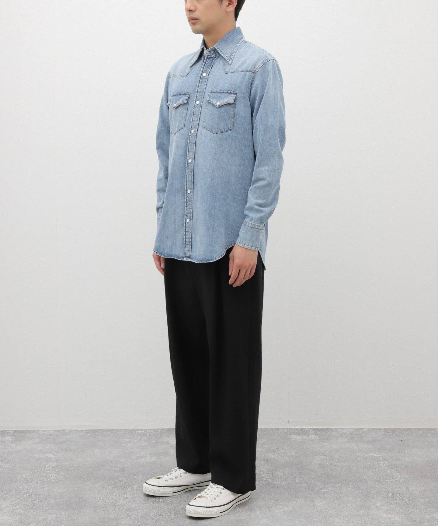 HUSBANDS/ハズバンズ】Western SH（シャツ／ブラウス）｜L