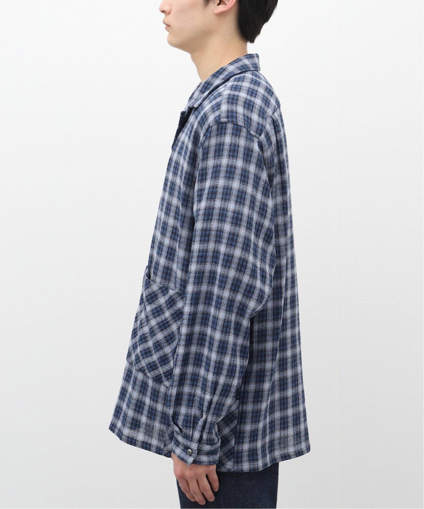Caledoor/カレドアー】Panama Cloth Check SH（シャツ／ブラウス）｜L 