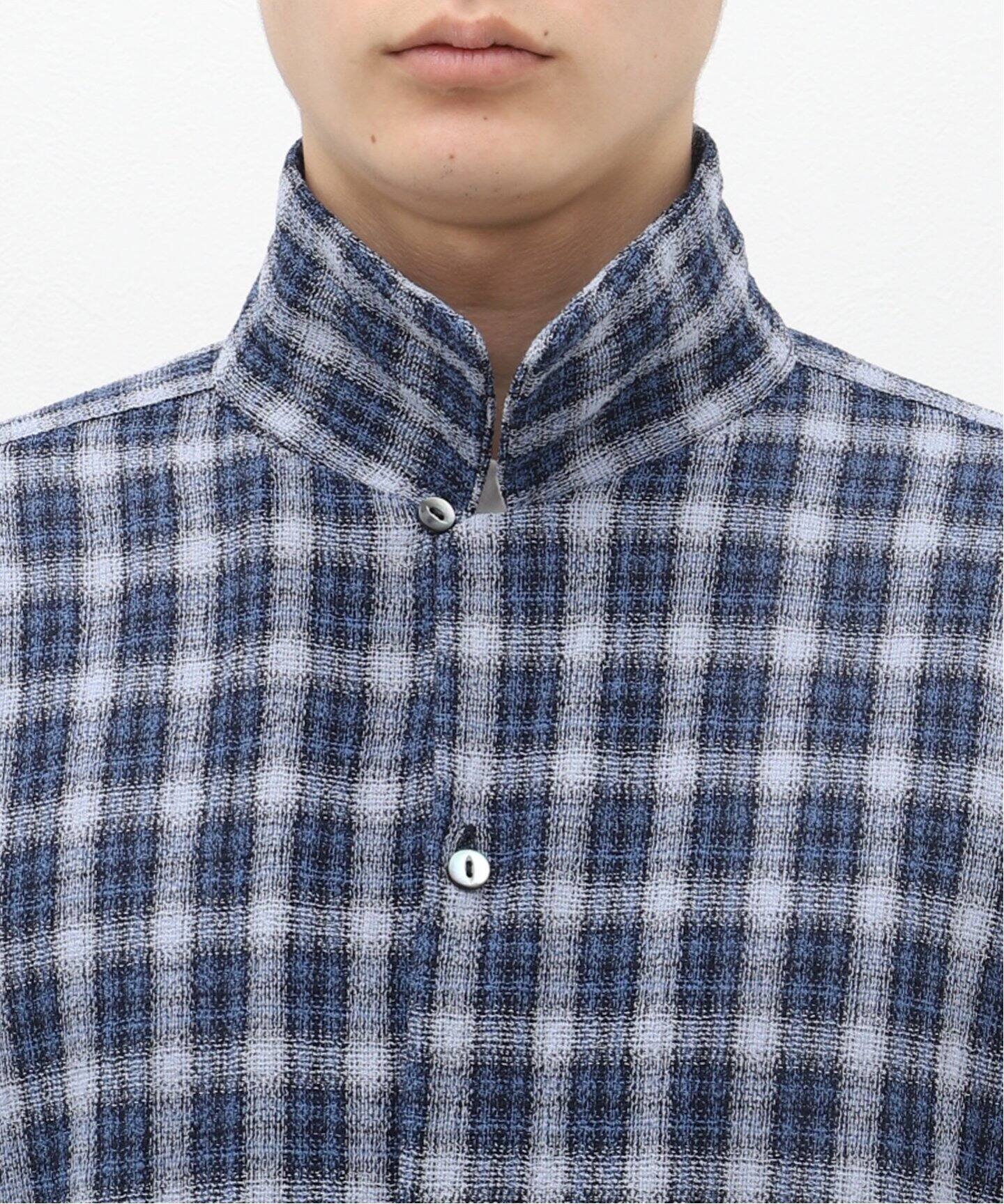Caledoor/カレドアー】Panama Cloth Check SH（シャツ／ブラウス）｜L 