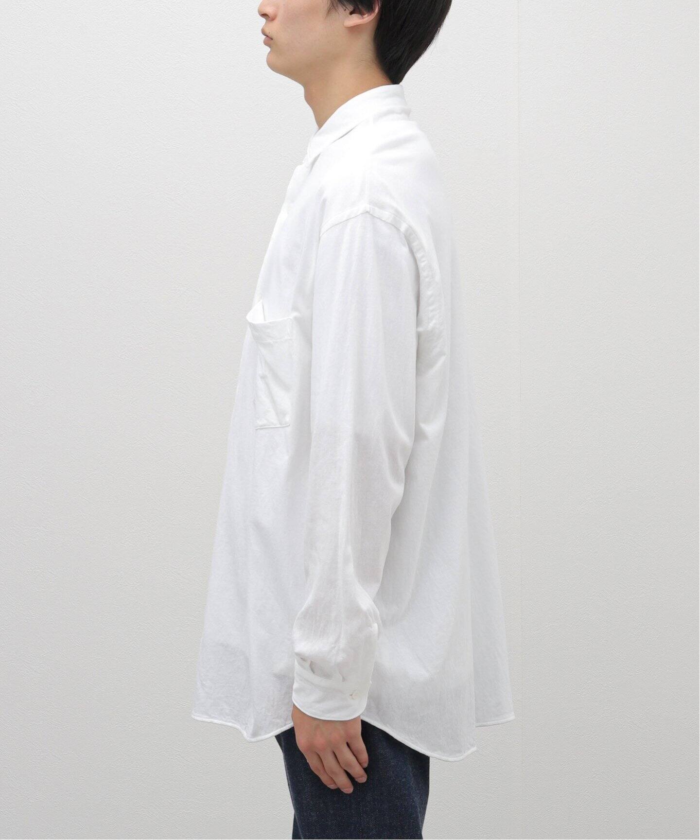 COMOLI / コモリ】cotton jersey shirts（シャツ／ブラウス）｜L 
