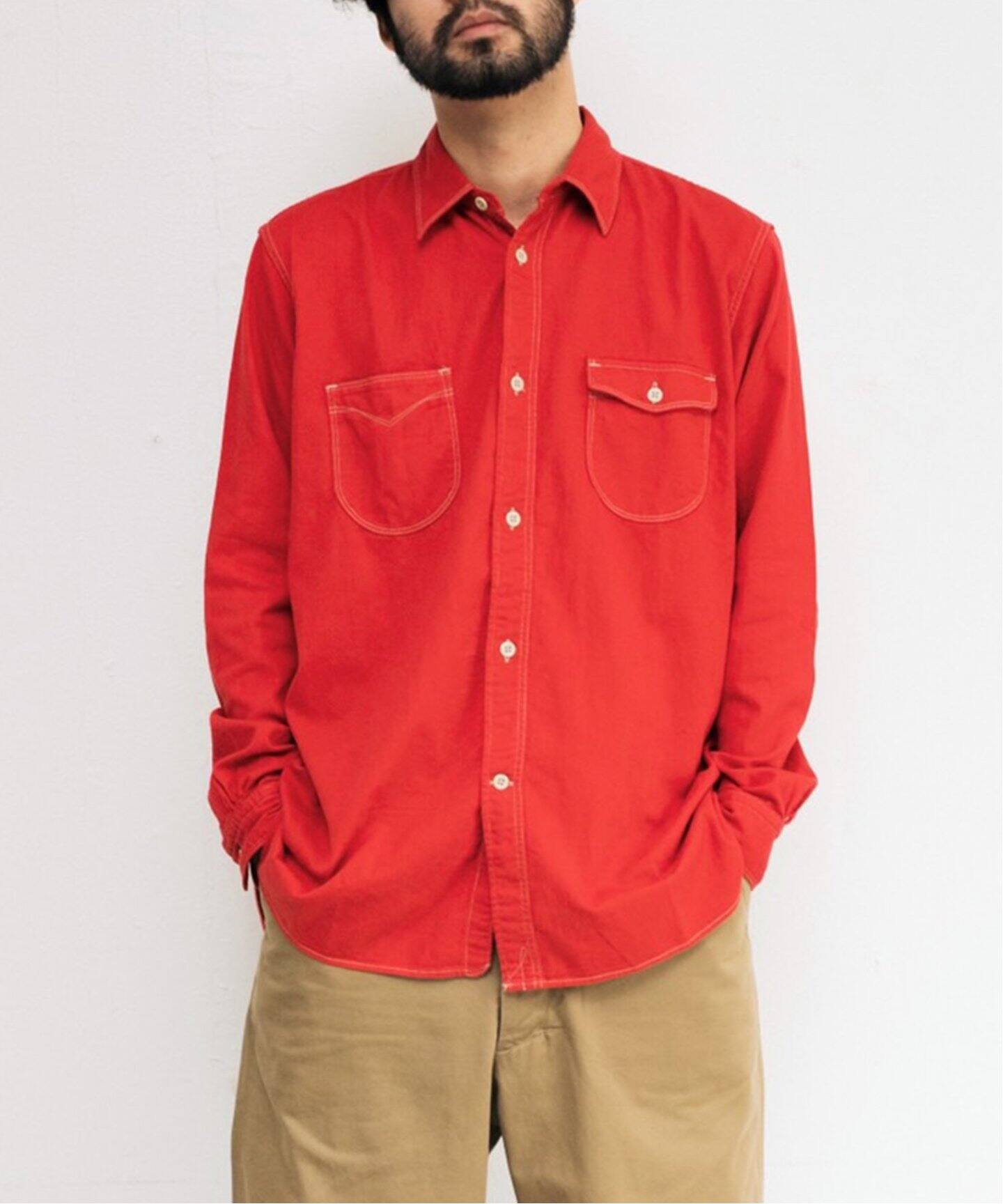 MAATEE&SONS / マーティー & サンズ】COTTON CHINO/MAD WORK SHIRTS 