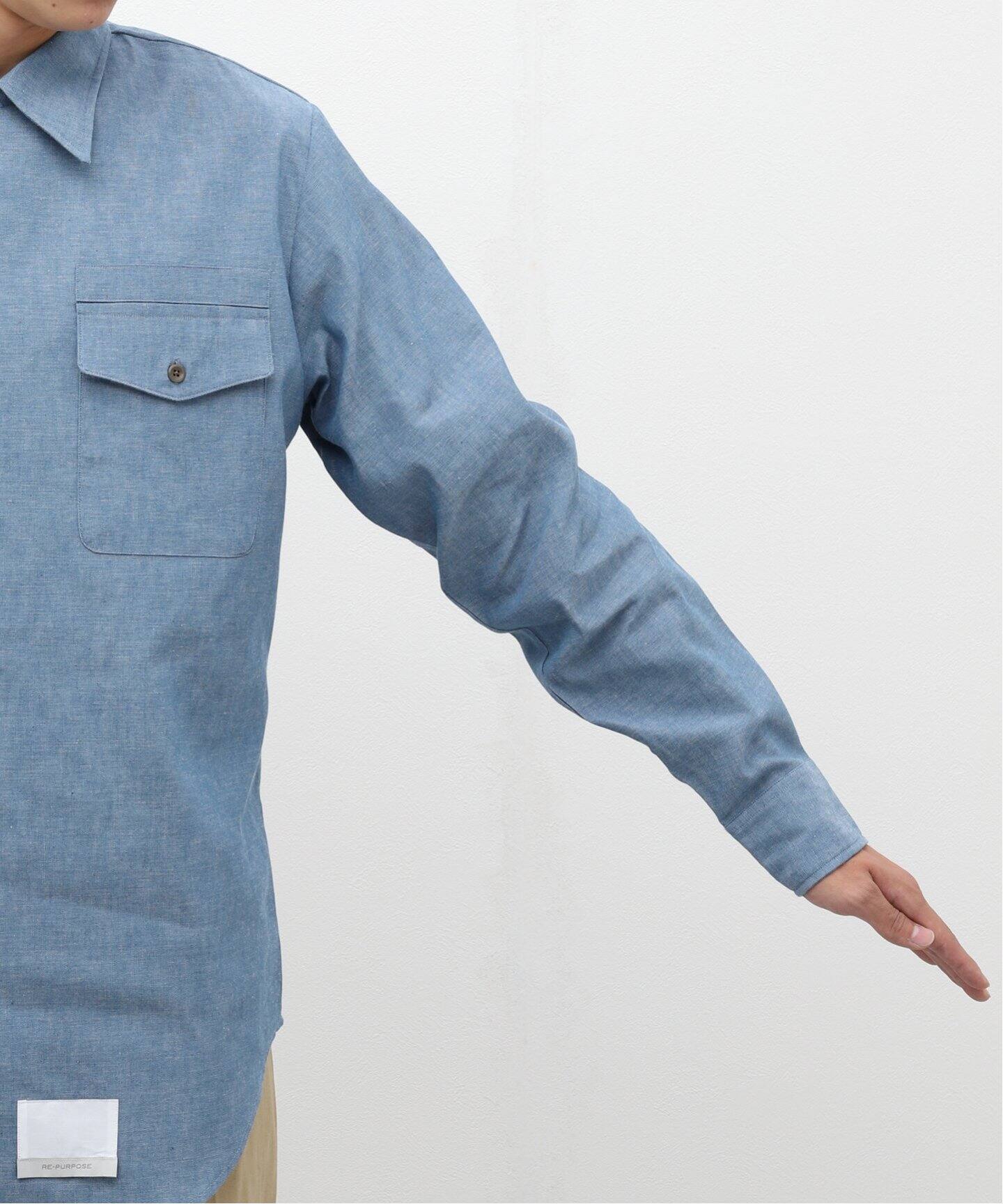 RE-PURPOSE / リパーパス】US NAVY TYPE3（シャツ／ブラウス）｜L 