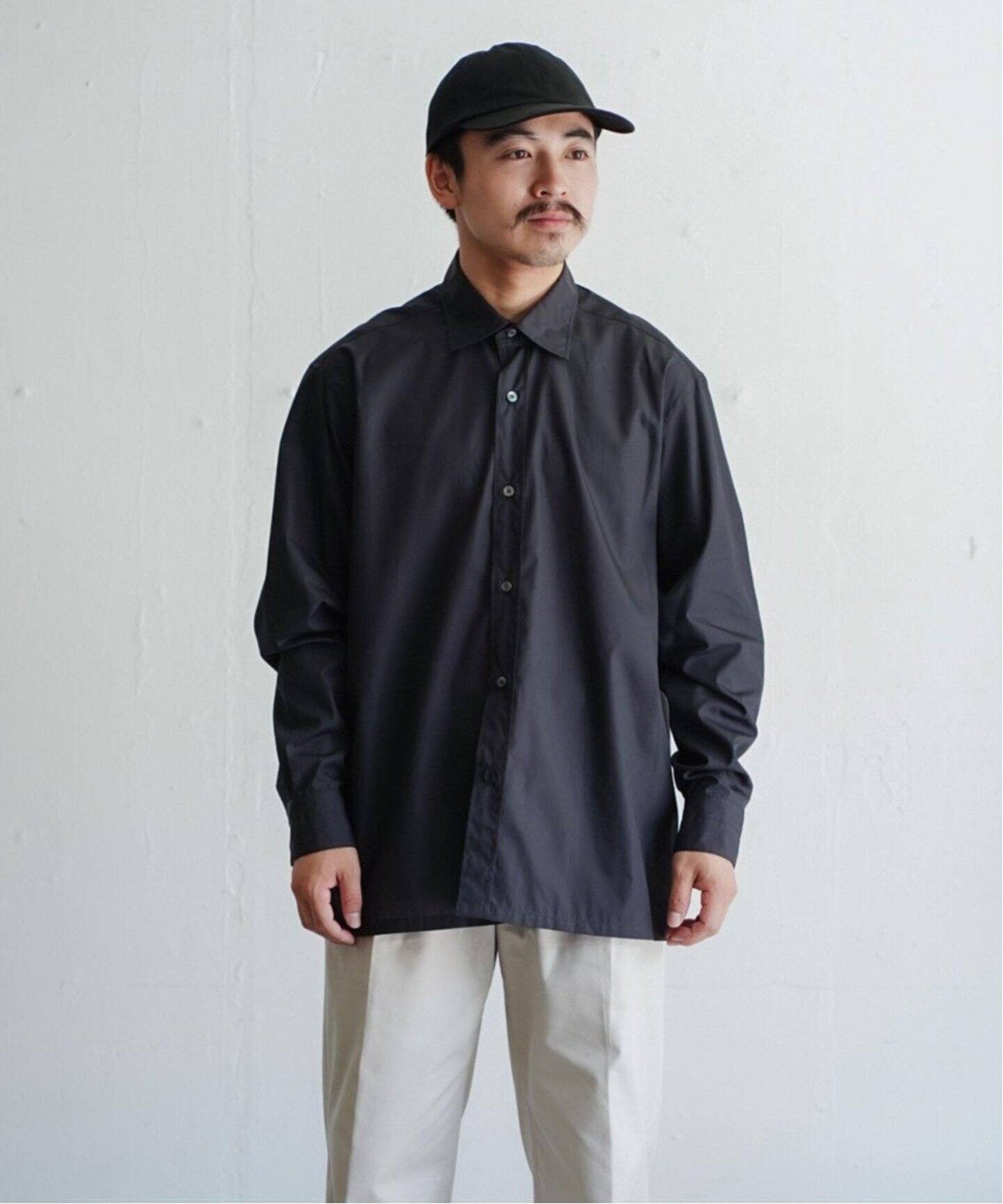 LE / エルイー】WIDE French shirts（シャツ／ブラウス）｜L