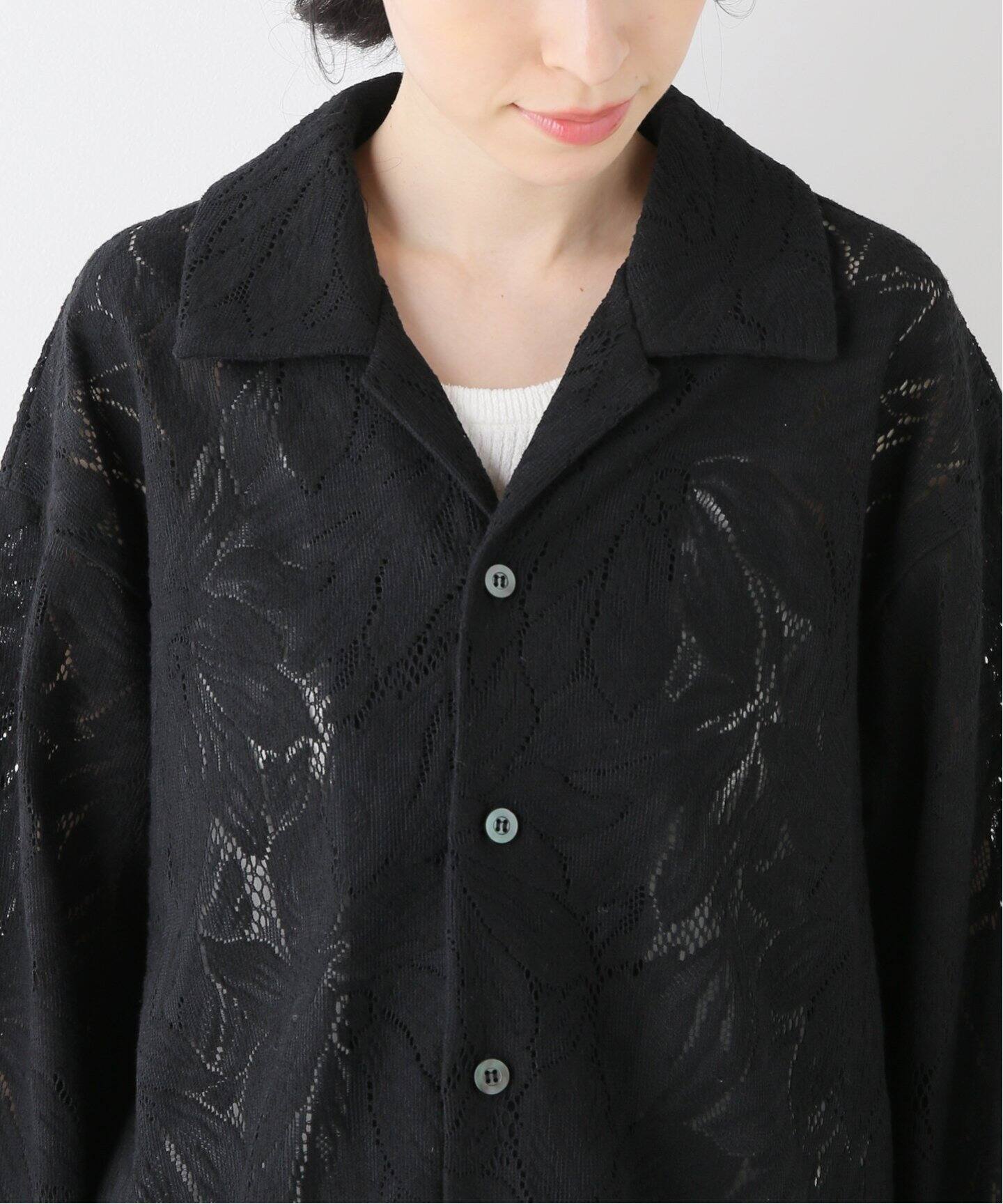 CLANE / クラネ】CURTAIN LACE SLIT SHIRT（シャツ／ブラウス）｜BOICE 