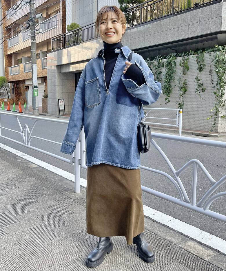 51/2 HALFZIP_DENIM SHIRT（シャツ／ブラウス）｜Spick and Span 