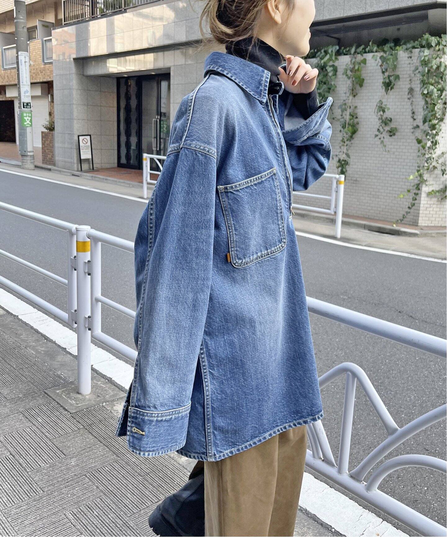 5 1/2 HALFZIP_DENIM SHIRT（シャツ／ブラウス）｜Spick and Span  