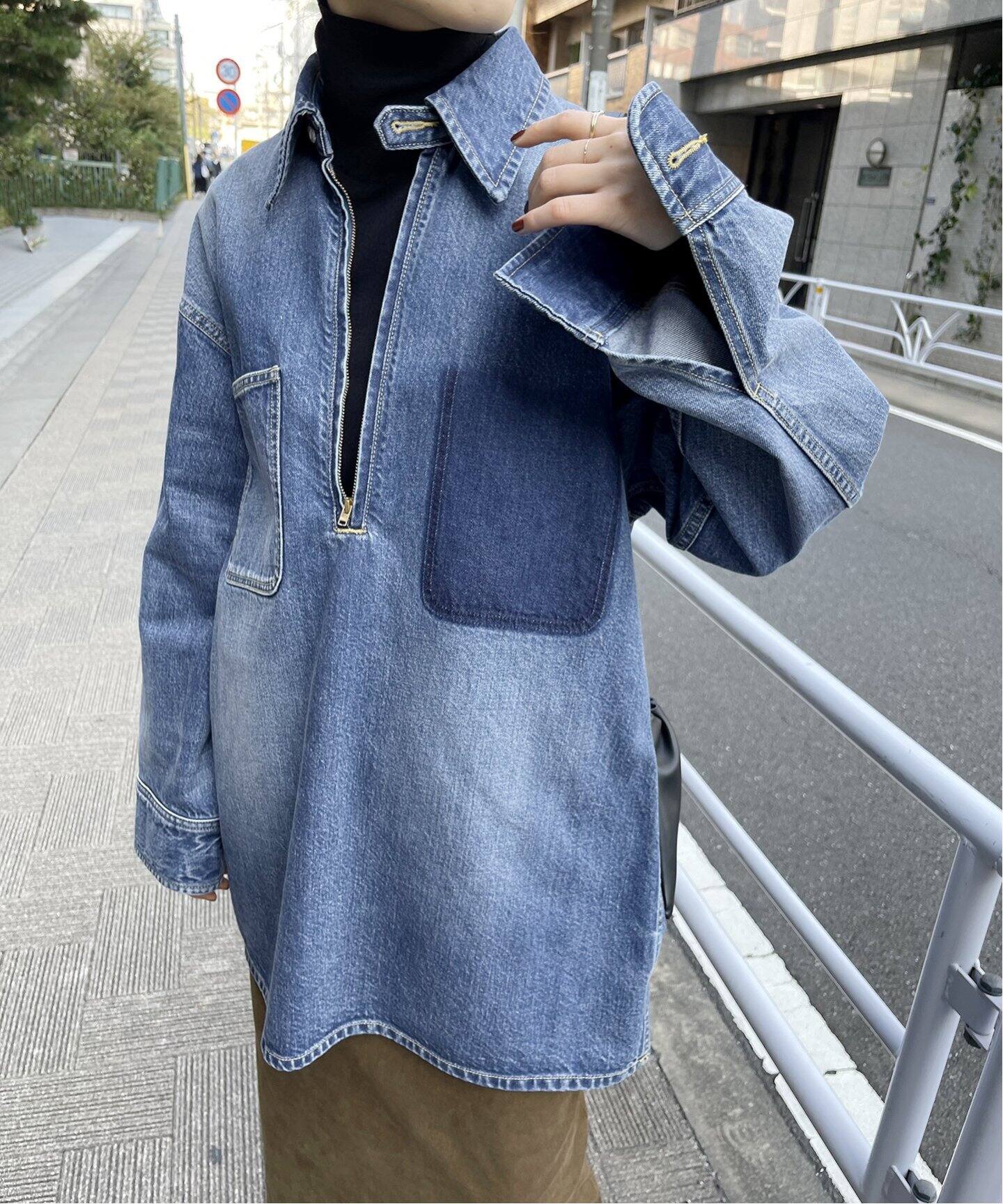 5 1/2 HALFZIP_DENIM SHIRT（シャツ／ブラウス）｜Spick and Span  