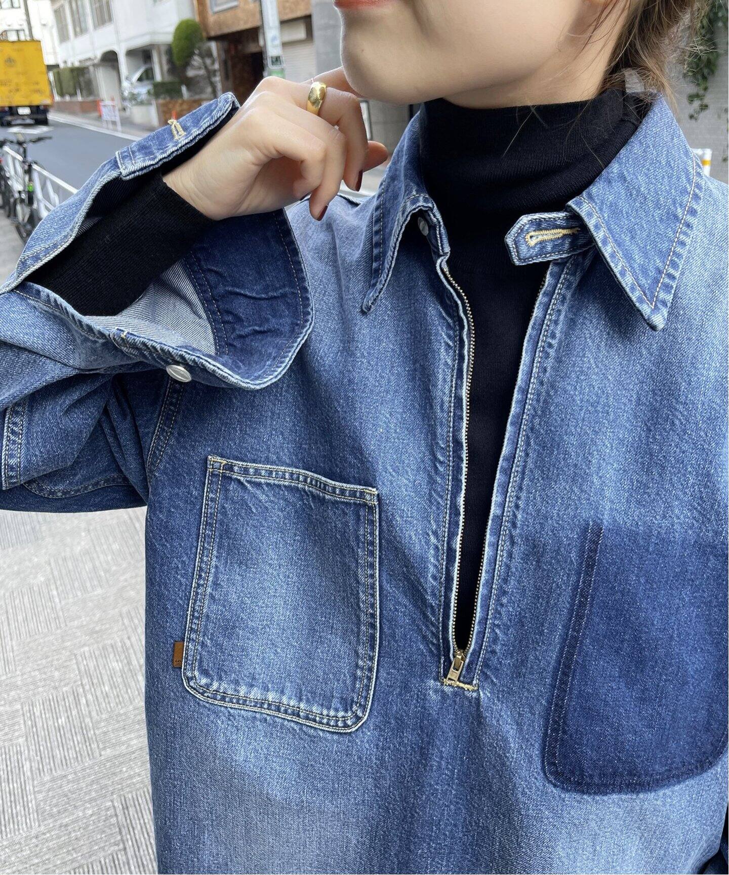 5 1/2 HALFZIP_DENIM SHIRT（シャツ／ブラウス）｜Spick and Span 
