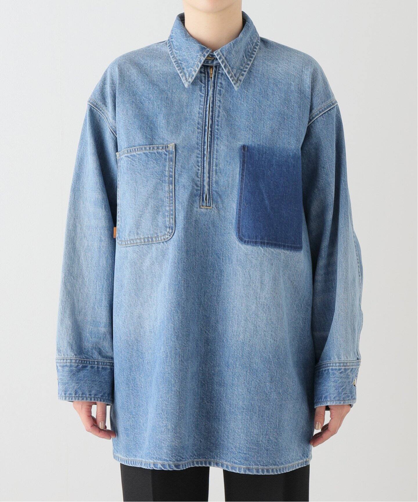 5 1/2 HALFZIP_DENIM SHIRT（シャツ／ブラウス）｜Spick and Span 