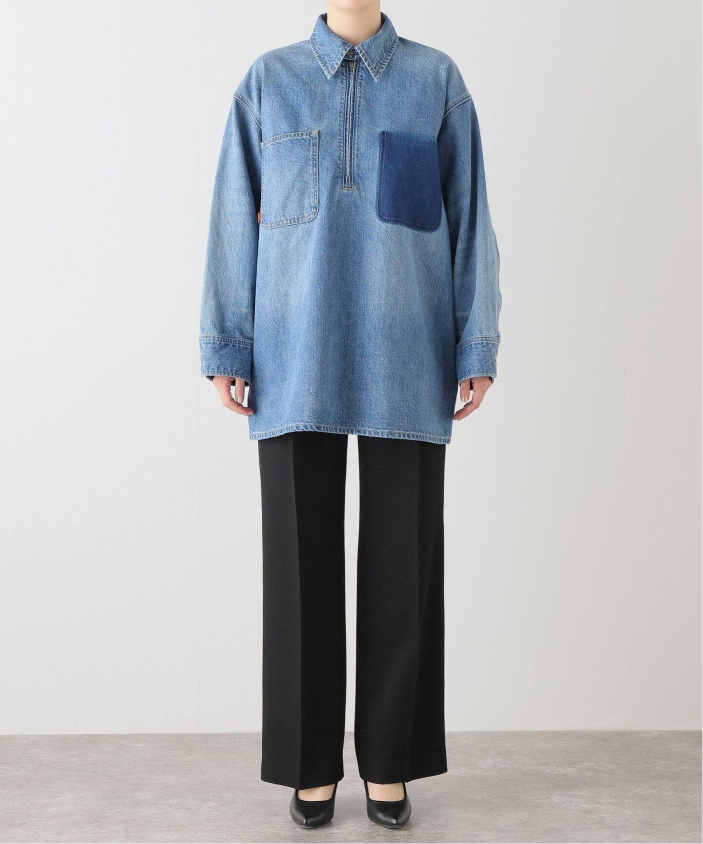 5 1/2 HALFZIP_DENIM SHIRT（シャツ／ブラウス）｜Spick and Span 