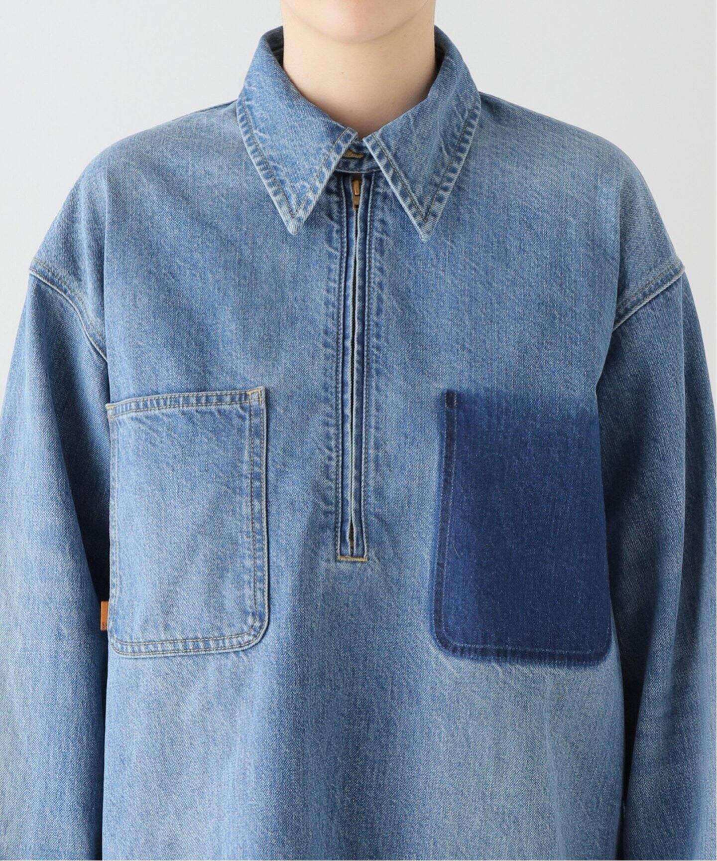 5 1/2 HALFZIP_DENIM SHIRT（シャツ／ブラウス）｜Spick and Span 