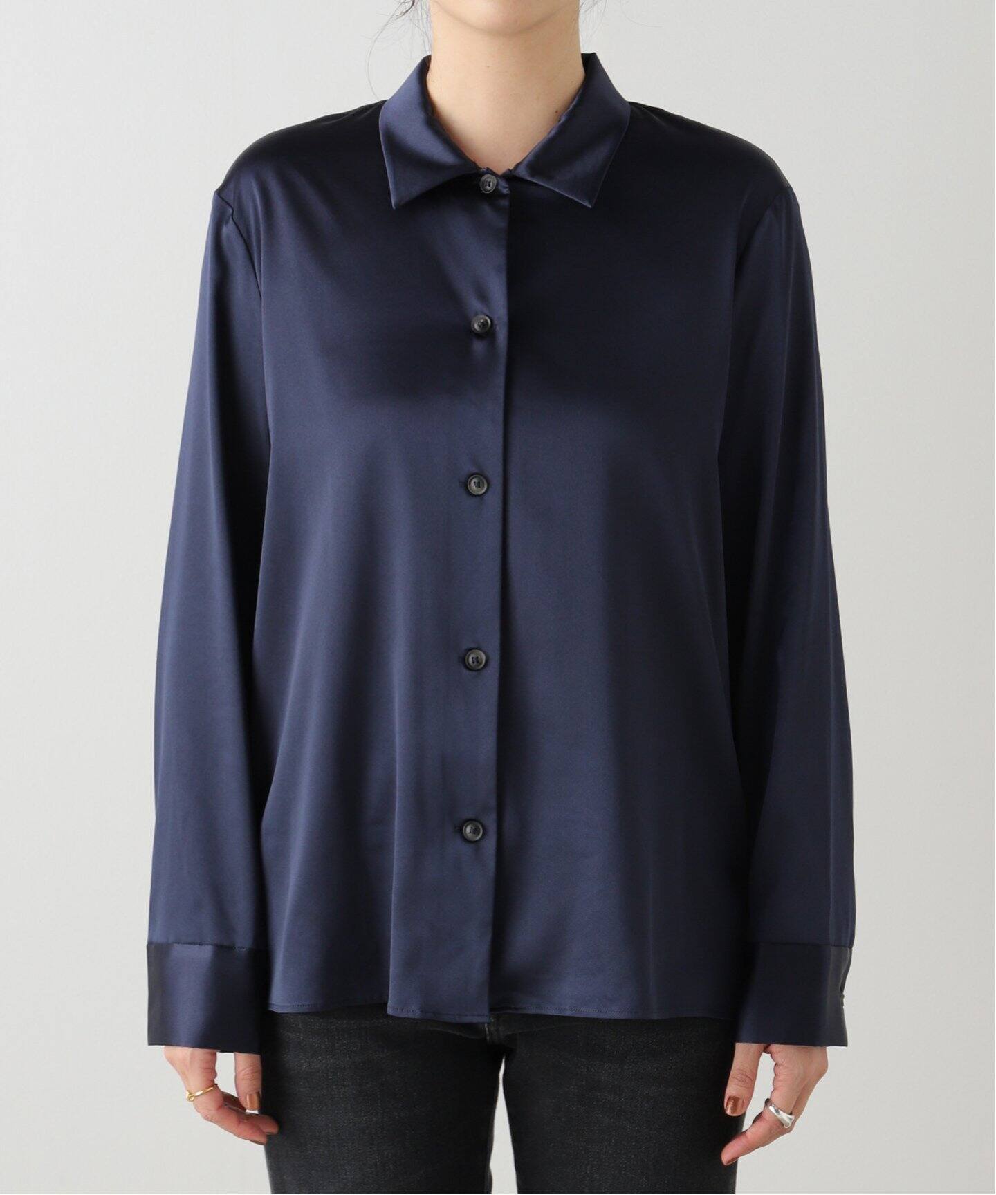 ≪一部店舗+WEB限定≫ソフトサテンシャツ（シャツ／ブラウス）｜Spick  