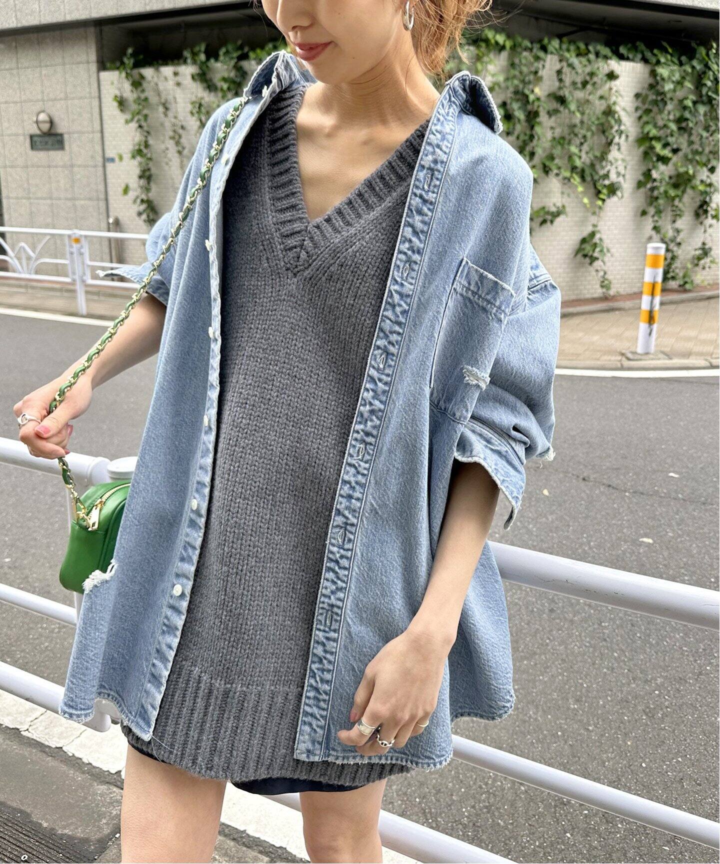 upper hights / アッパーハイツ】THE ESSENSE ダメージ（シャツ 