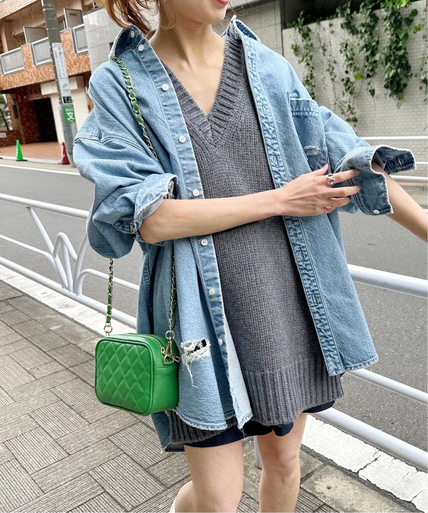 upper hights / アッパーハイツ】THE ESSENSE ダメージ（シャツ 