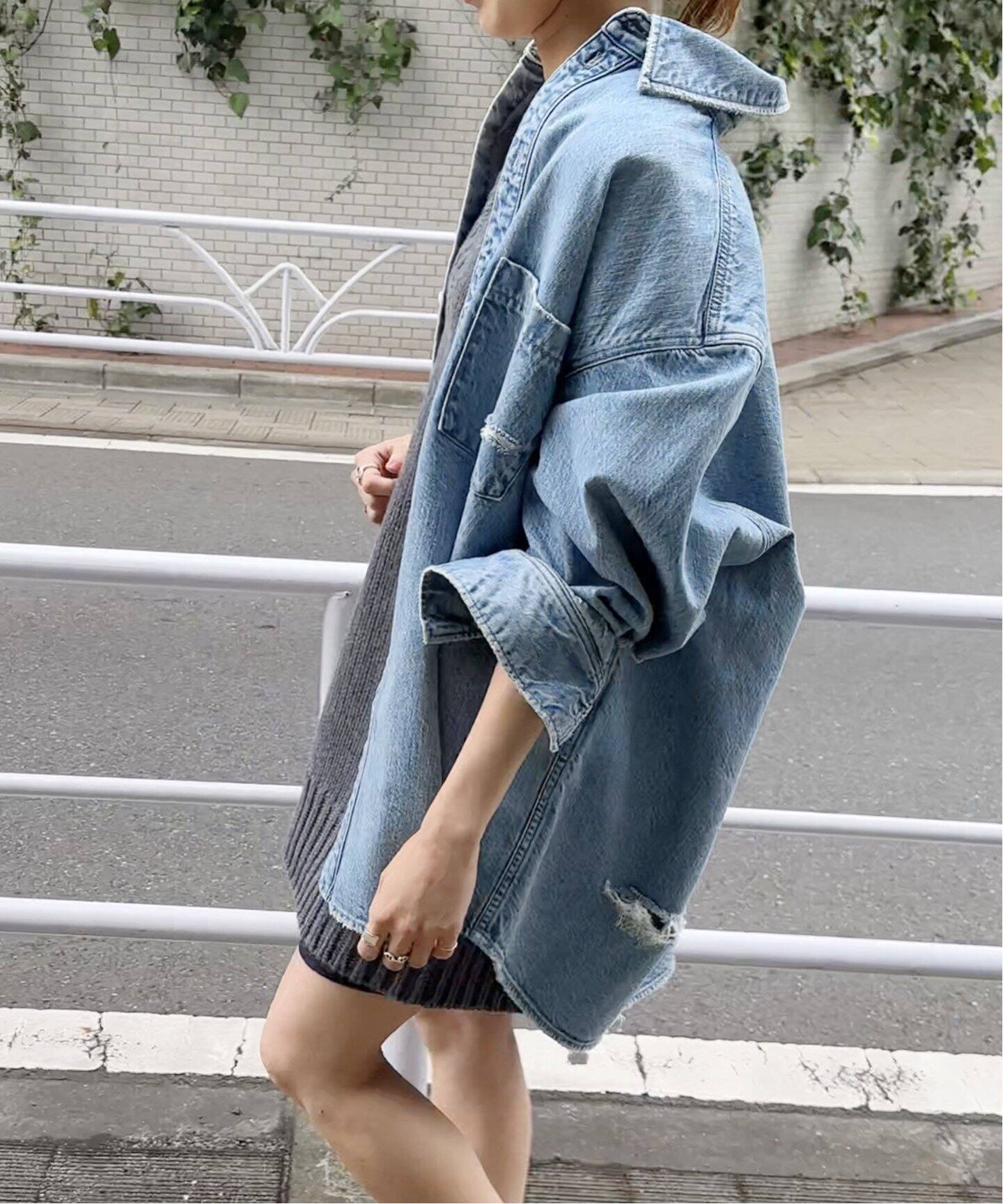 upper hights / アッパーハイツ】THE ESSENSE ダメージ（シャツ 