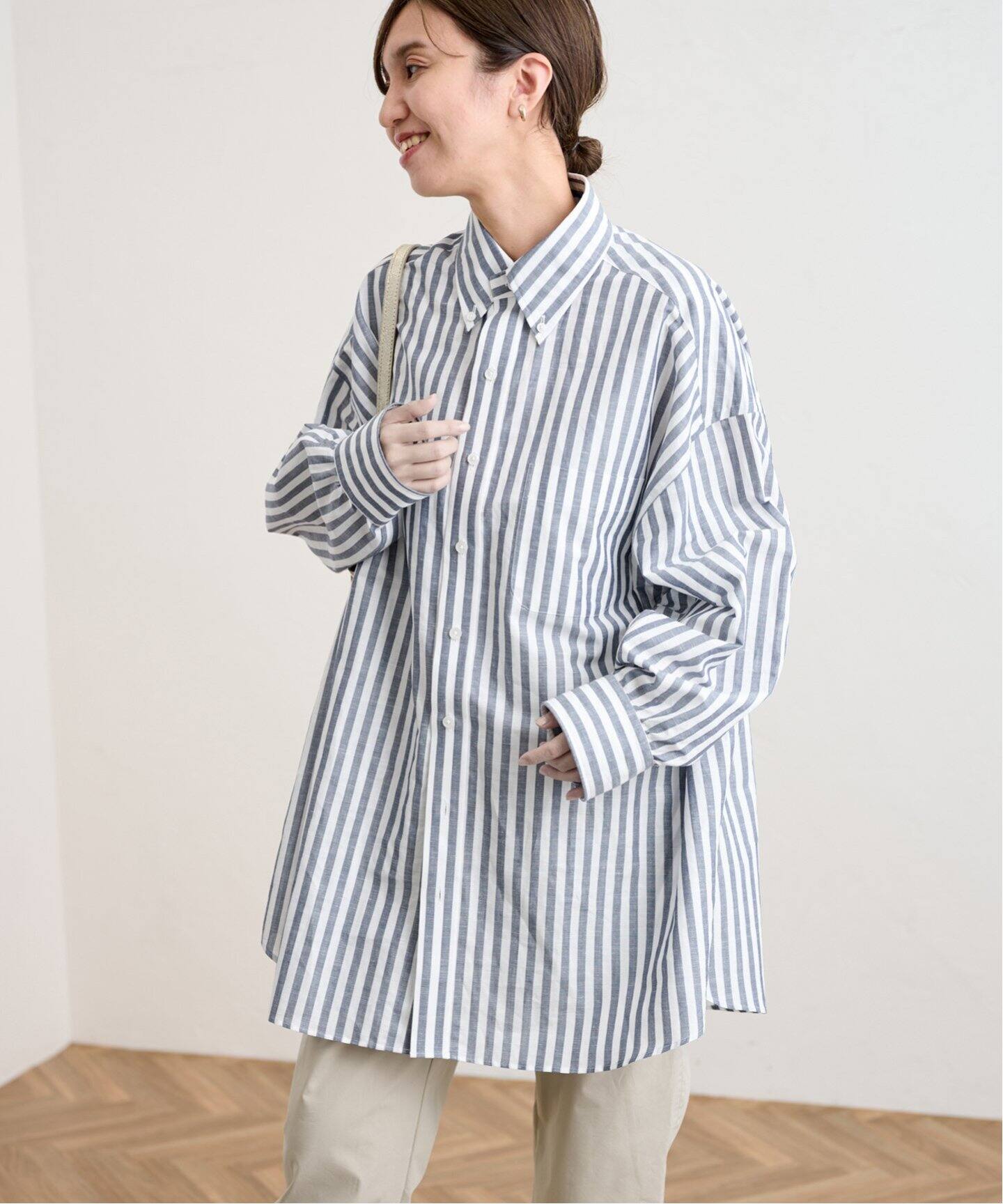 COUTURE D`ADAM/クチュールドアダム】ストライプシャツ 