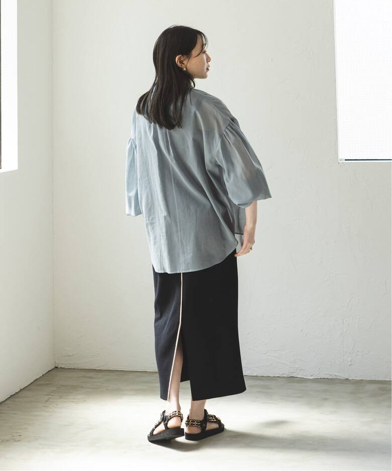 コットンオーガンジーシアーボリュームシャツ（シャツ／ブラウス  