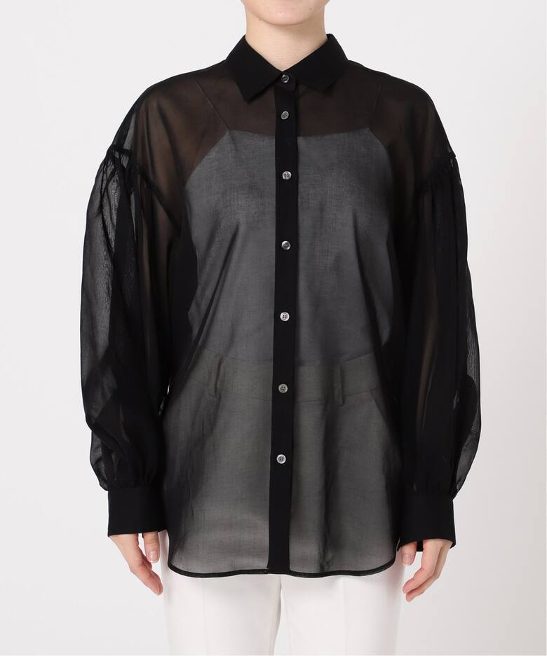 コットンオーガンジーシアーボリュームシャツ（シャツ／ブラウス  