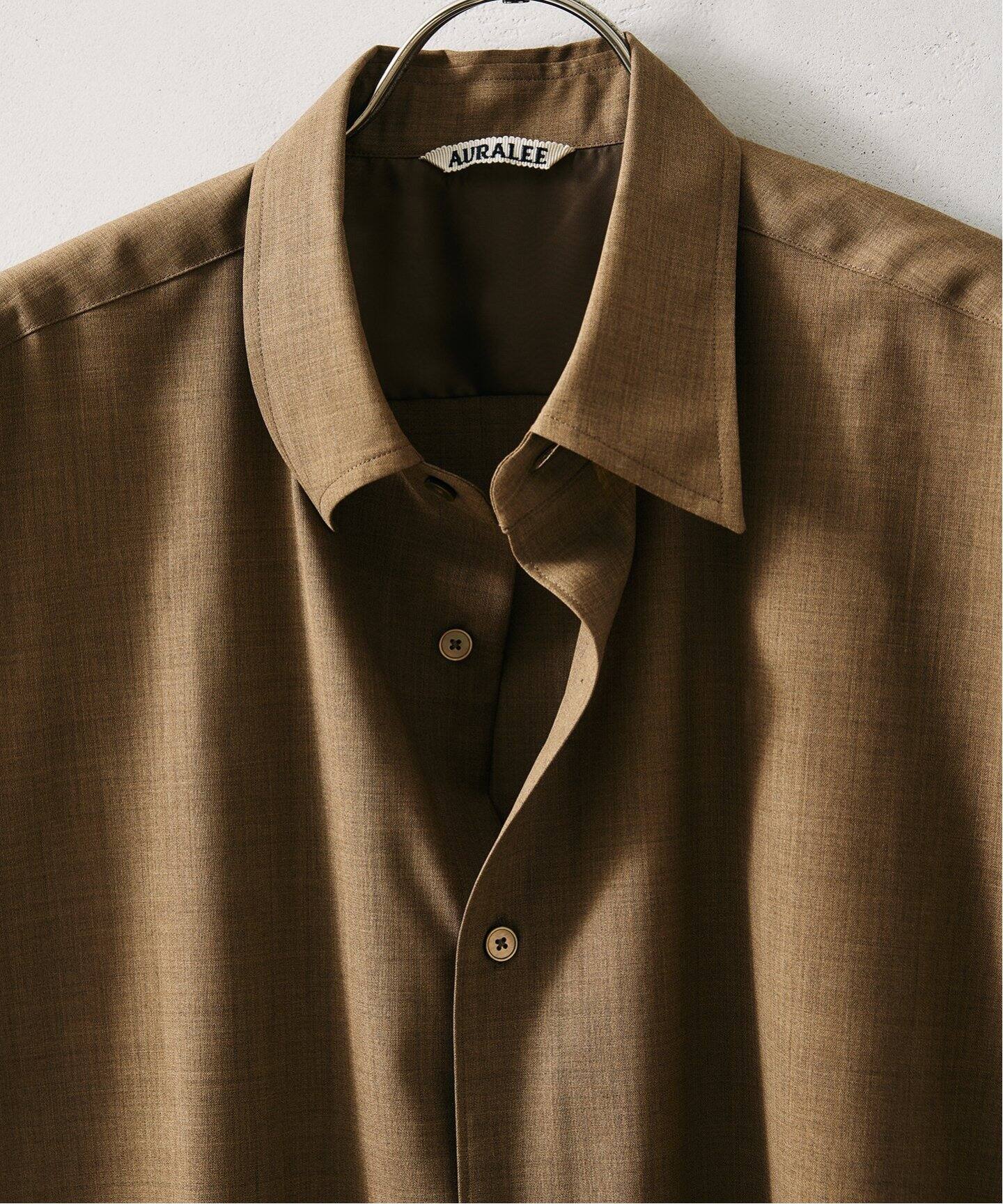 AURALEE / オーラリー】SUPER FINE TROPICAL WOOL SHIRT（シャツ 