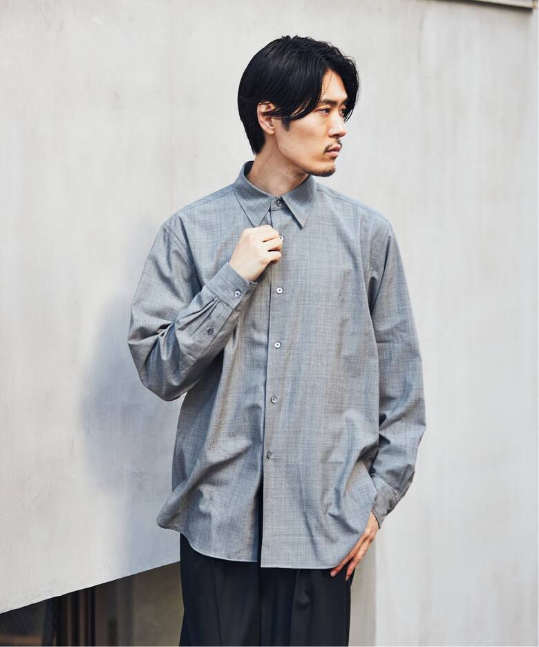 AURALEE / オーラリー】SUPER FINE TROPICAL WOOL SHIRT（シャツ  