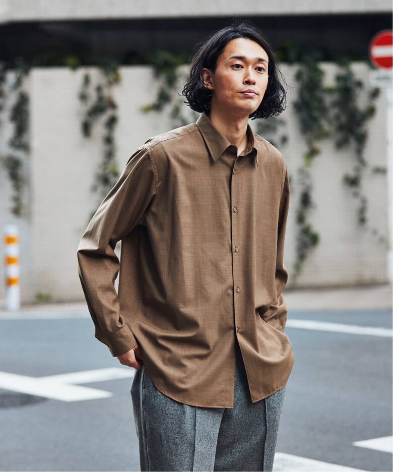 AURALEE / オーラリー】SUPER FINE TROPICAL WOOL SHIRT（シャツ 