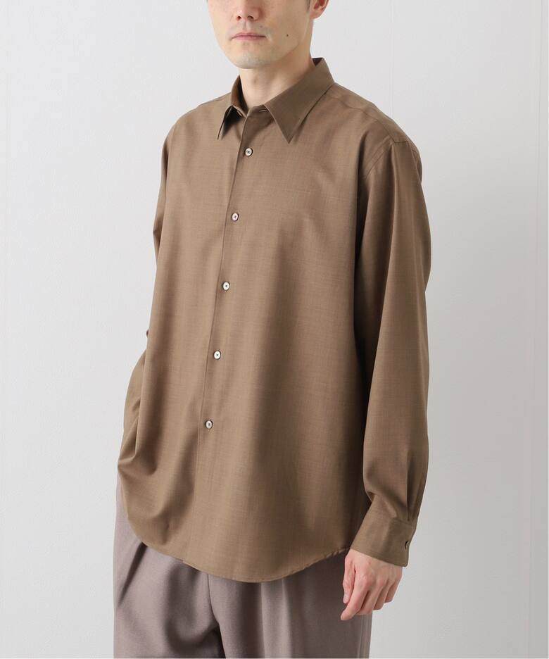 AURALEE / オーラリー】SUPER FINE TROPICAL WOOL SHIRT（シャツ 