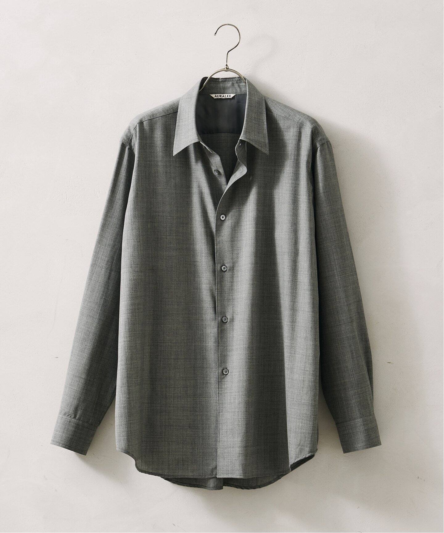AURALEE / オーラリー】SUPER FINE TROPICAL WOOL SHIRT（シャツ  