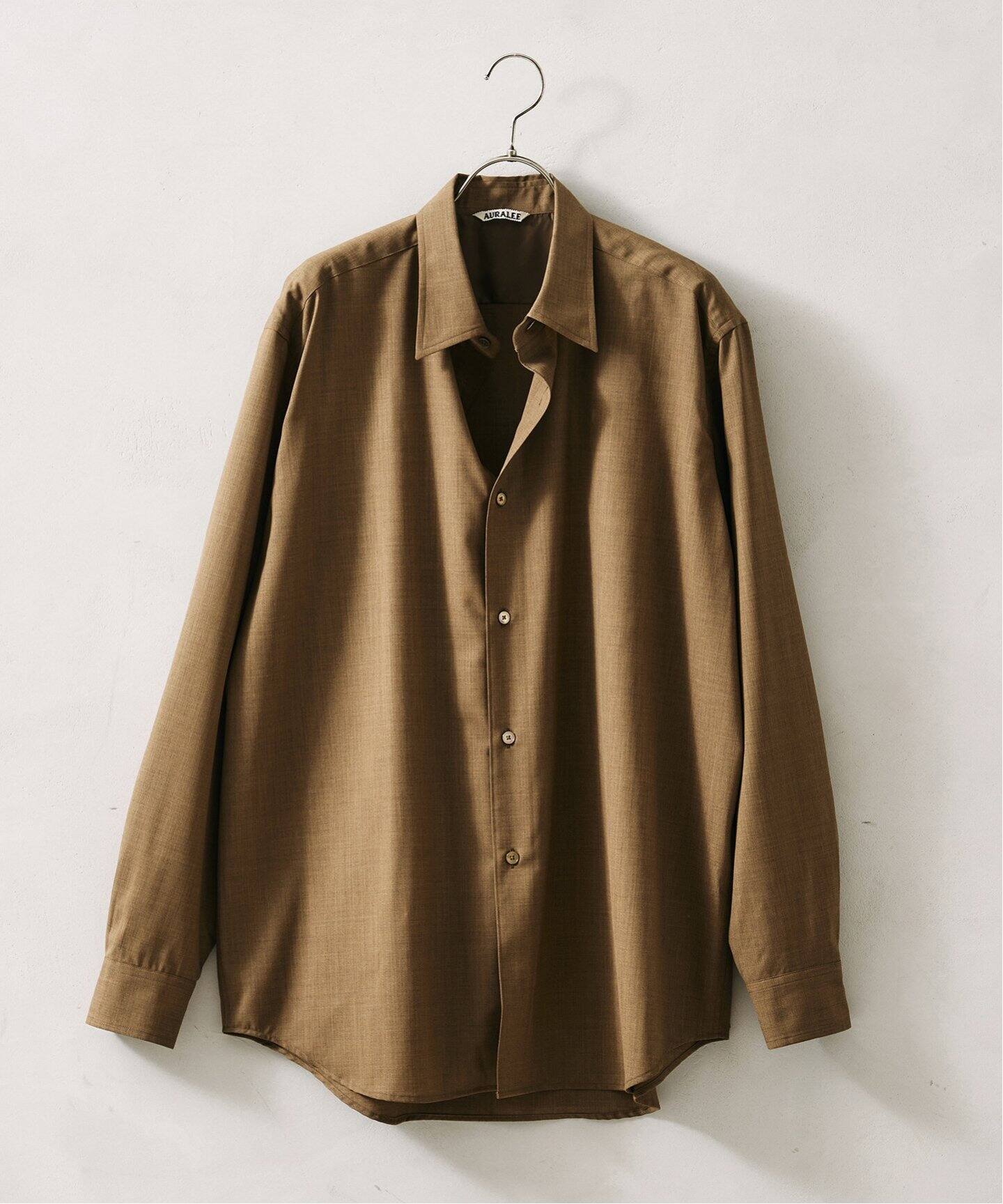 AURALEE / オーラリー】SUPER FINE TROPICAL WOOL SHIRT（シャツ 