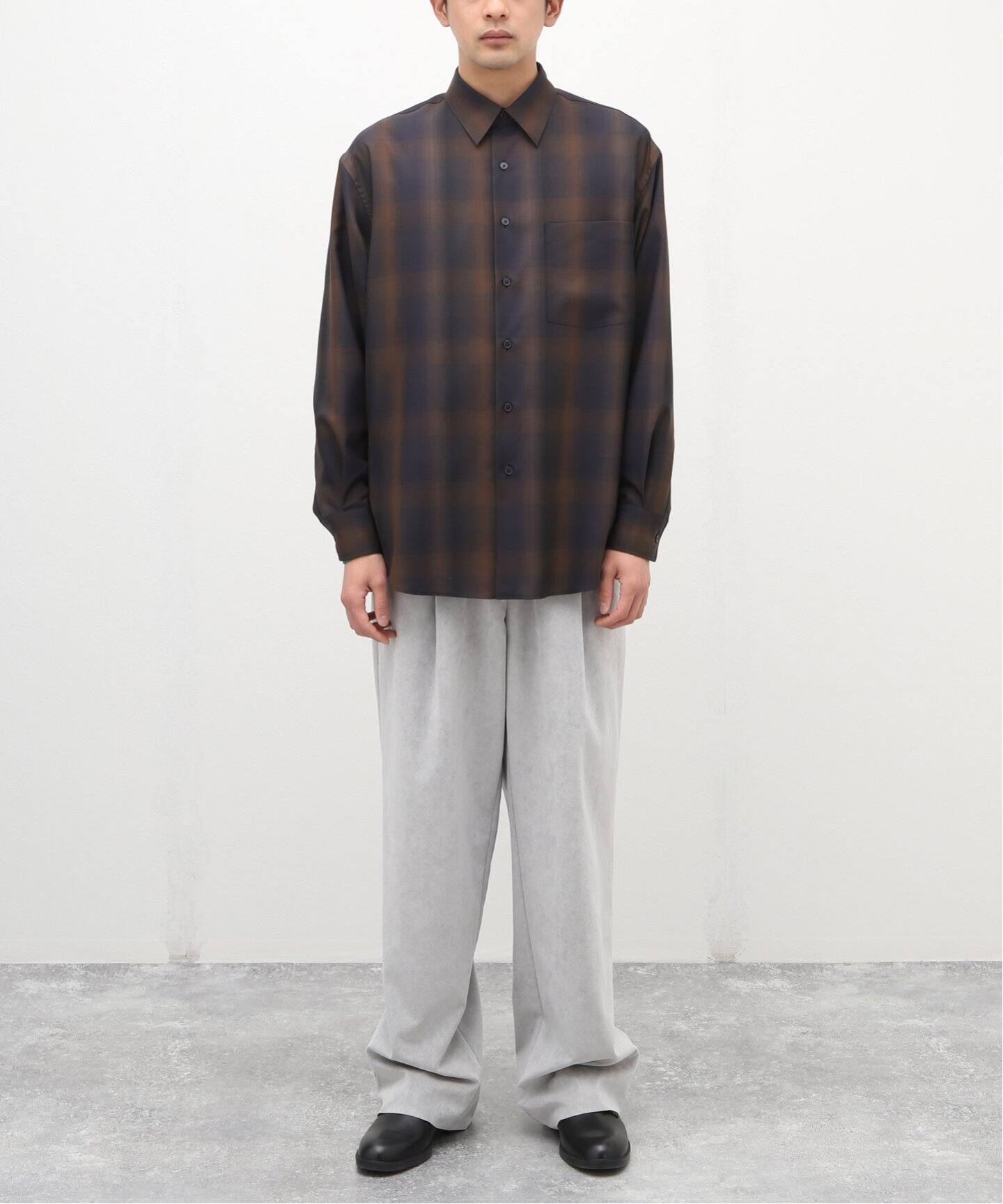 AURALEE / オーラリー】SUPER LIGHT WOOL CHECK SHIRT（シャツ 