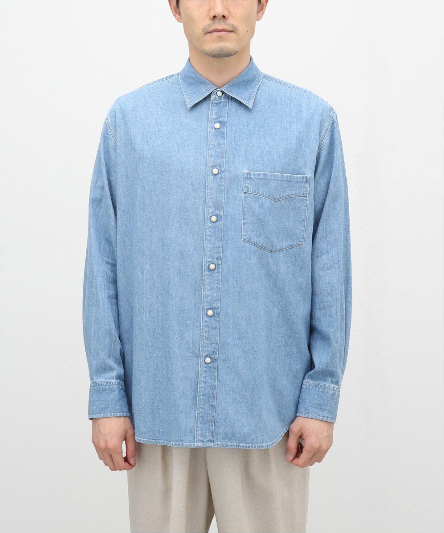 AURALEE / オーラリー】SELVEDGE SUPER LIGHT DENIM SHIRT（シャツ 