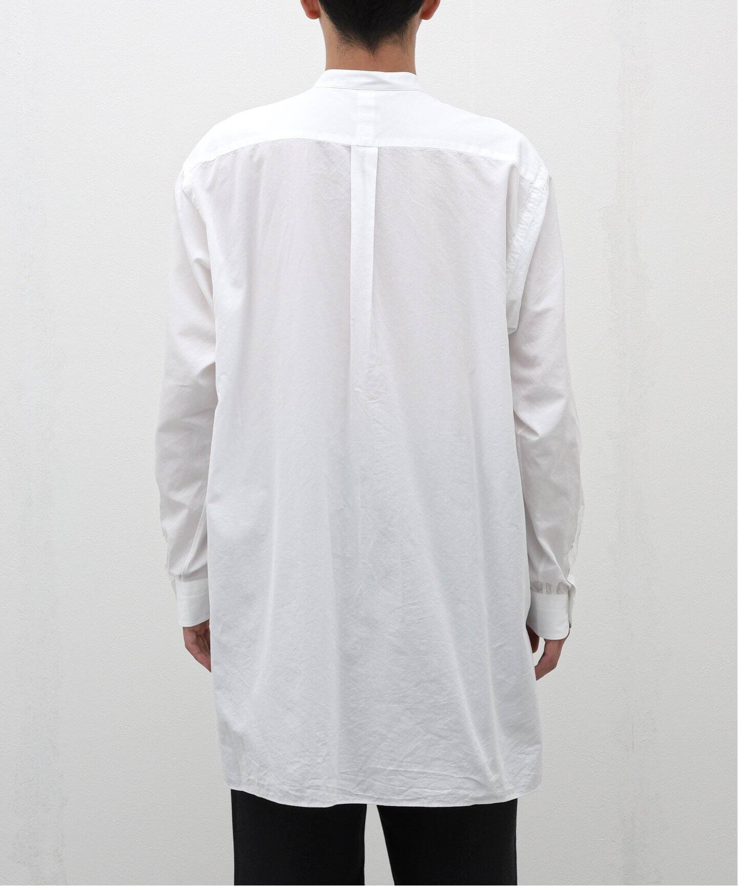 COMOLI 21AW 写し出さ バンドカラーシャツ サイズ1 ホワイトU03-02002 