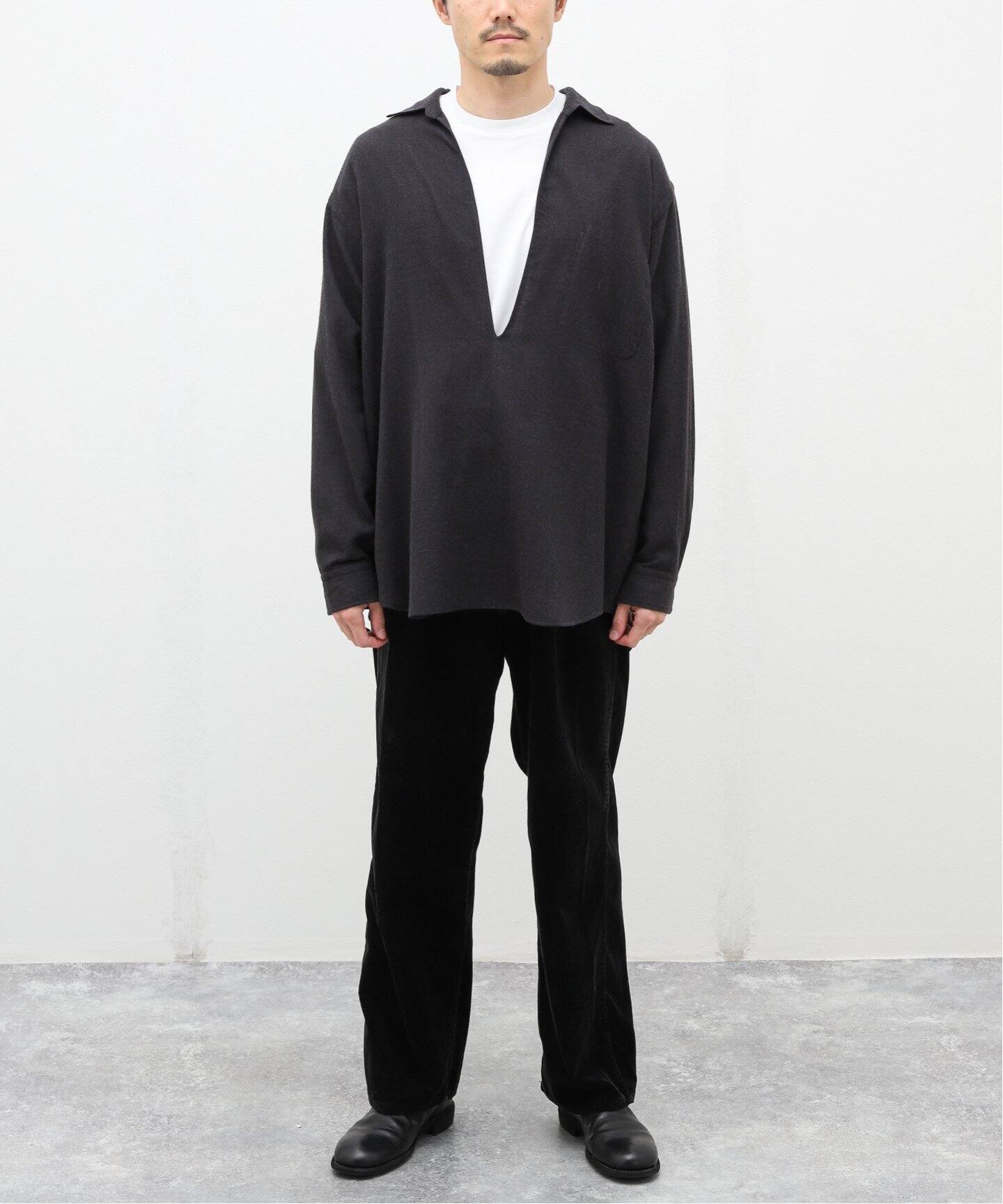 COMOLI / コモリ】ウールビエラスキッパーシャツ（シャツ／ブラウス 